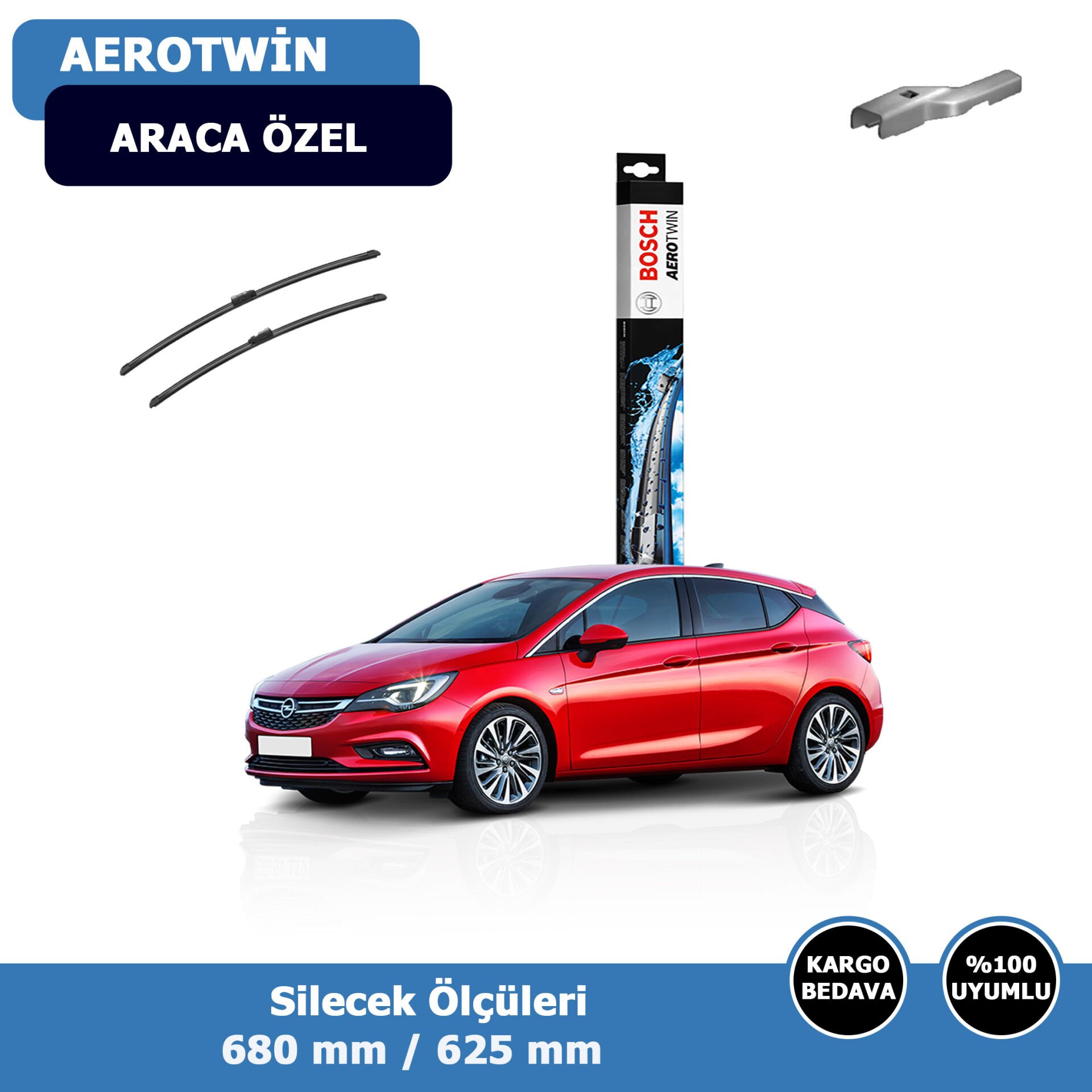 Opel Astra K Ön Silecek Süpürgesi (2016-2021)Bosch Aerotwin