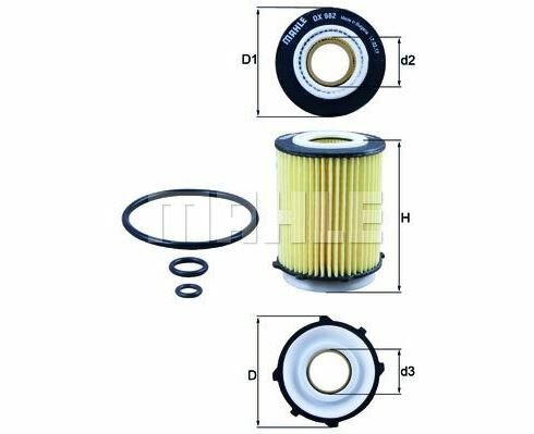 Mercedes A200 W176 Benzinli 1.6 Yağ Filtresi 2012-2020 (90KW-122HP)Mahle