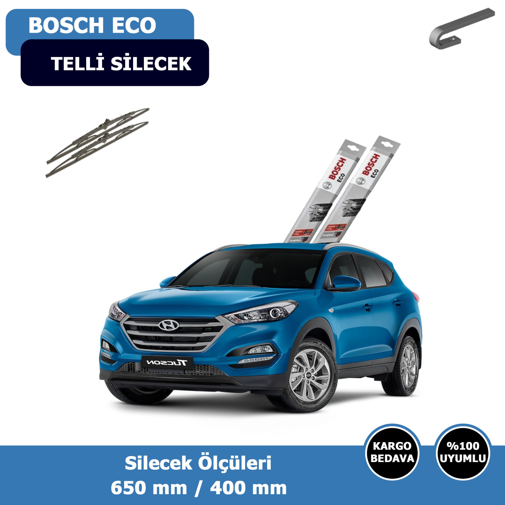 Hyundai Tucson Ön Silecek Süpürgesi (2015-2020)Bosch Eco