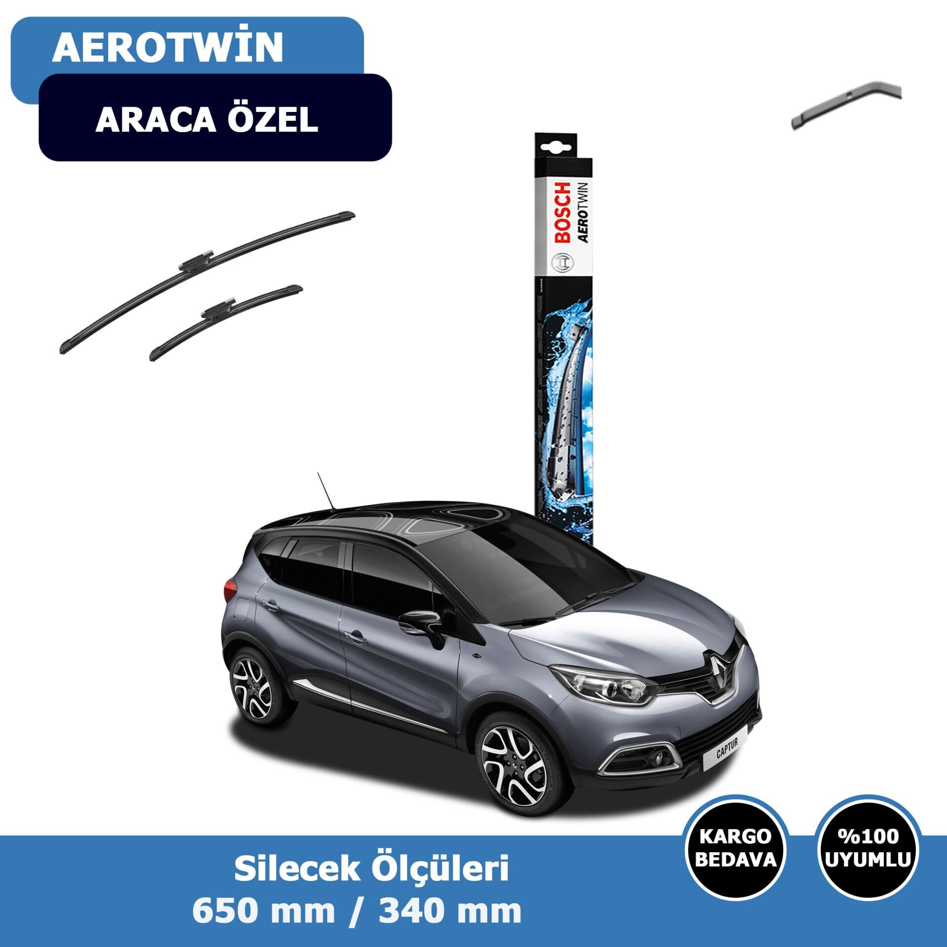 Renault Captur Ön Silecek Süpürgesi (2013-2015)Bosch