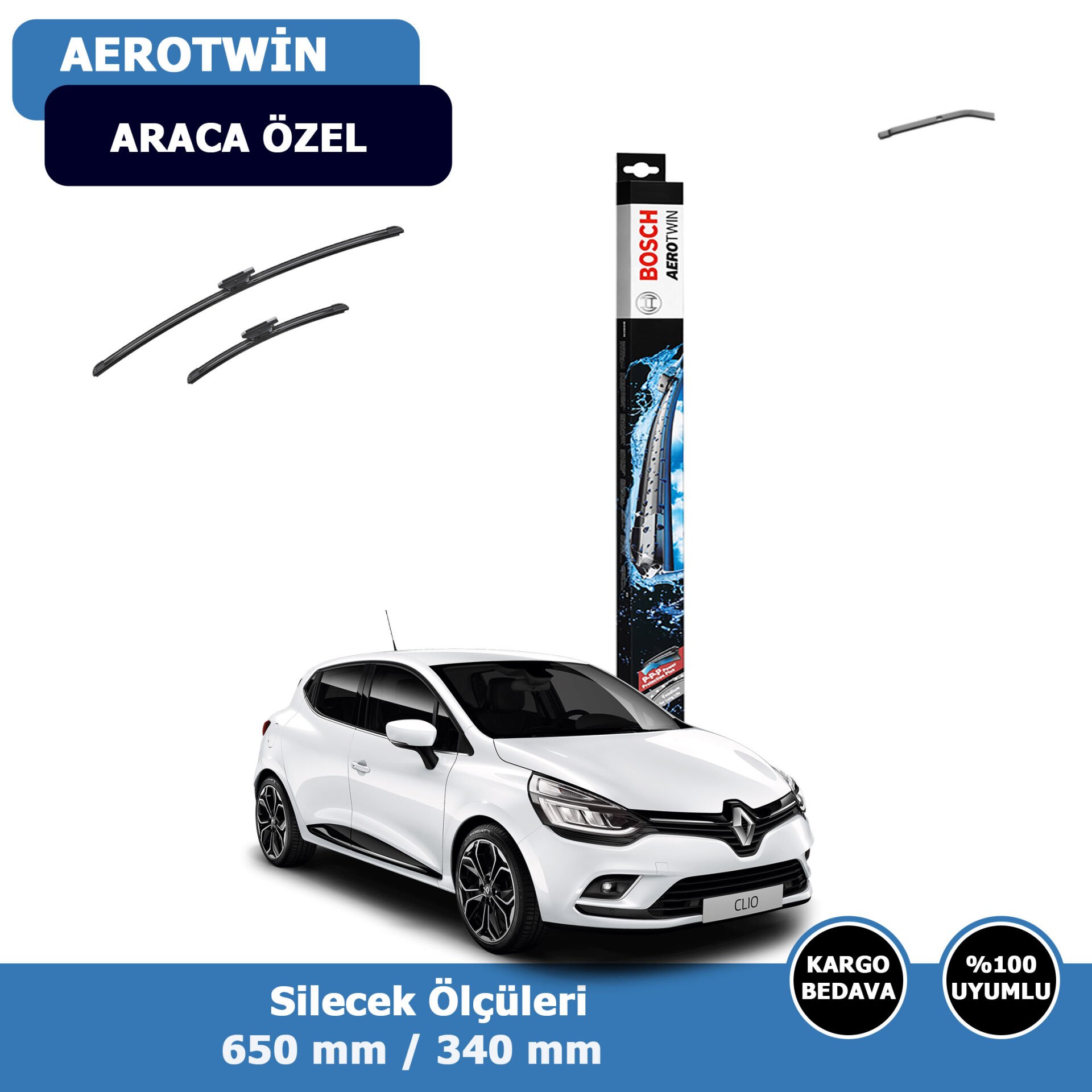 Renault Clio IV Ön Silecek Süpürgesi (2012-2020)Bosch