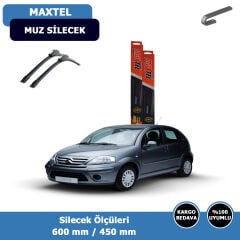 Cıtroen C3(FC)  Ön Silecek Süpürgesi (2002-2009)Maxtel