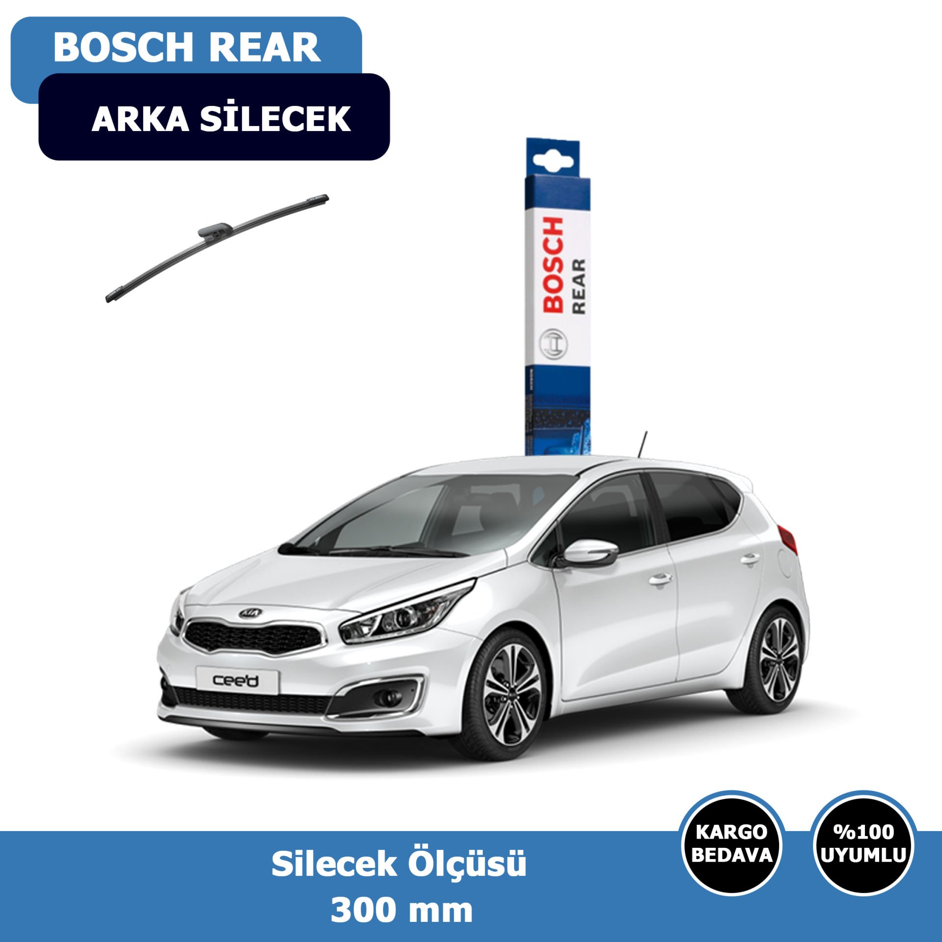Kia Ceed Arka Silecek Süpürgesi (2012-2018)Bosch Rear