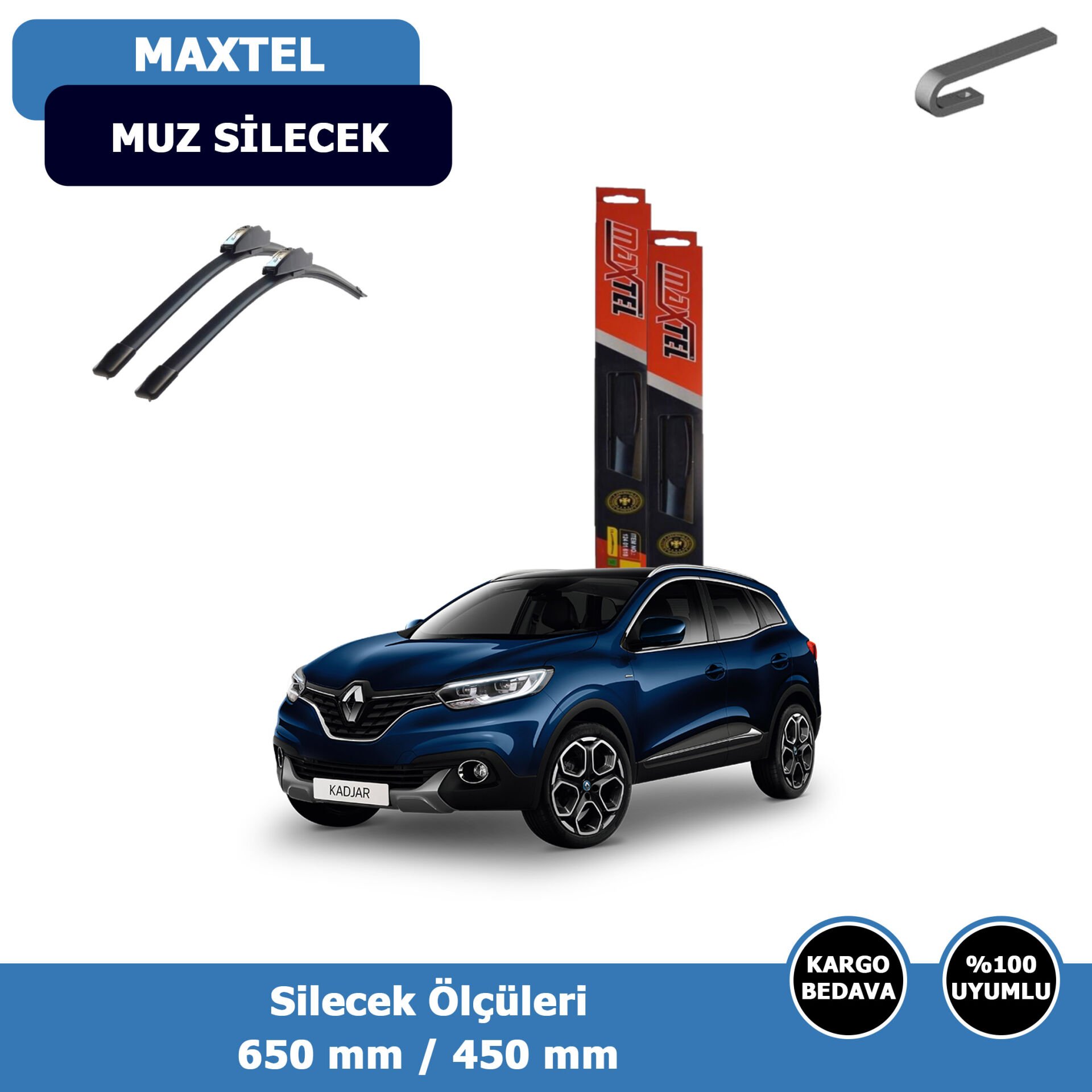 Renault Kadjar Ön Silecek Süpürgesi (2015-2022)Maxtel