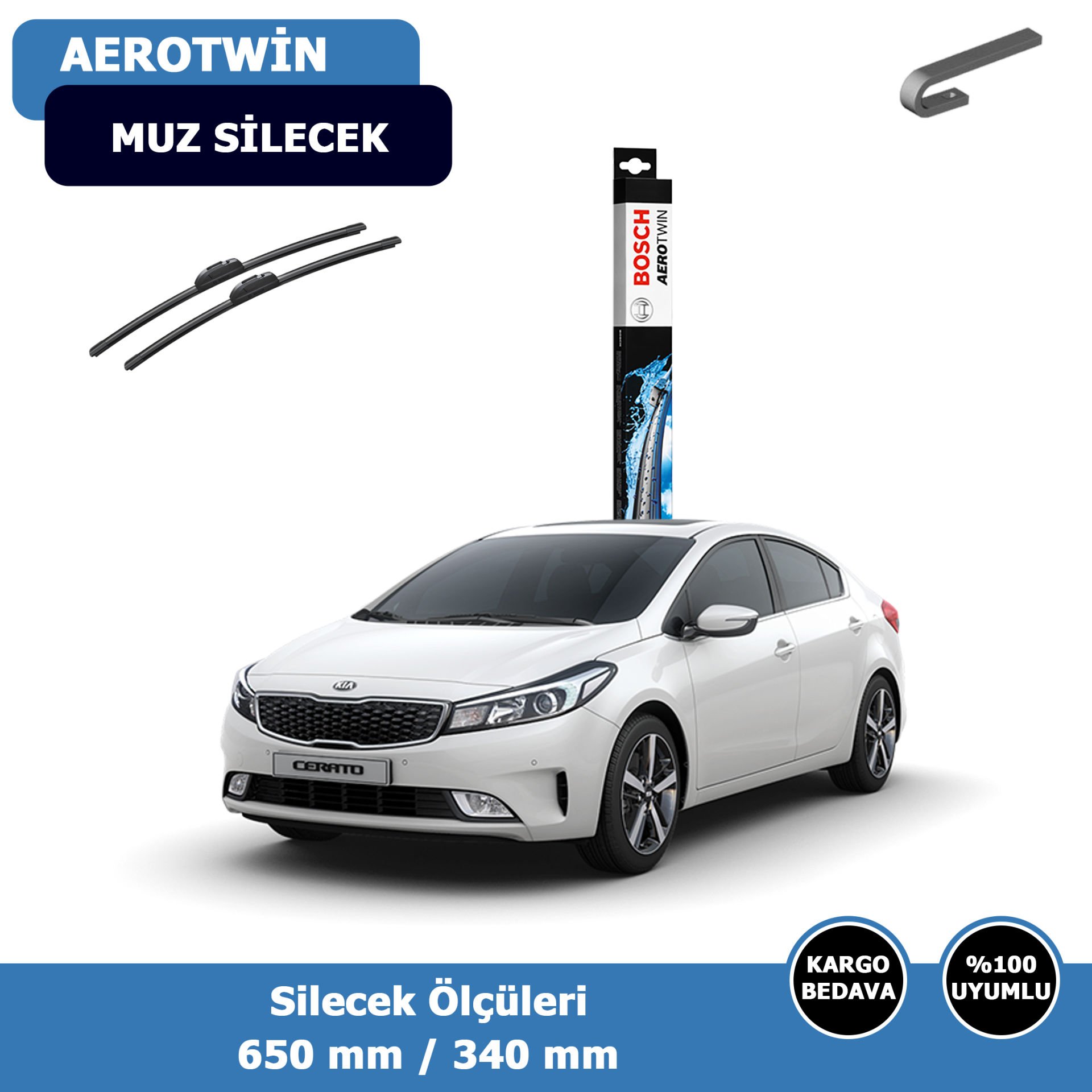 Kia Cerato Ön Silecek Süpürgesi (2016-2020)Bosch
