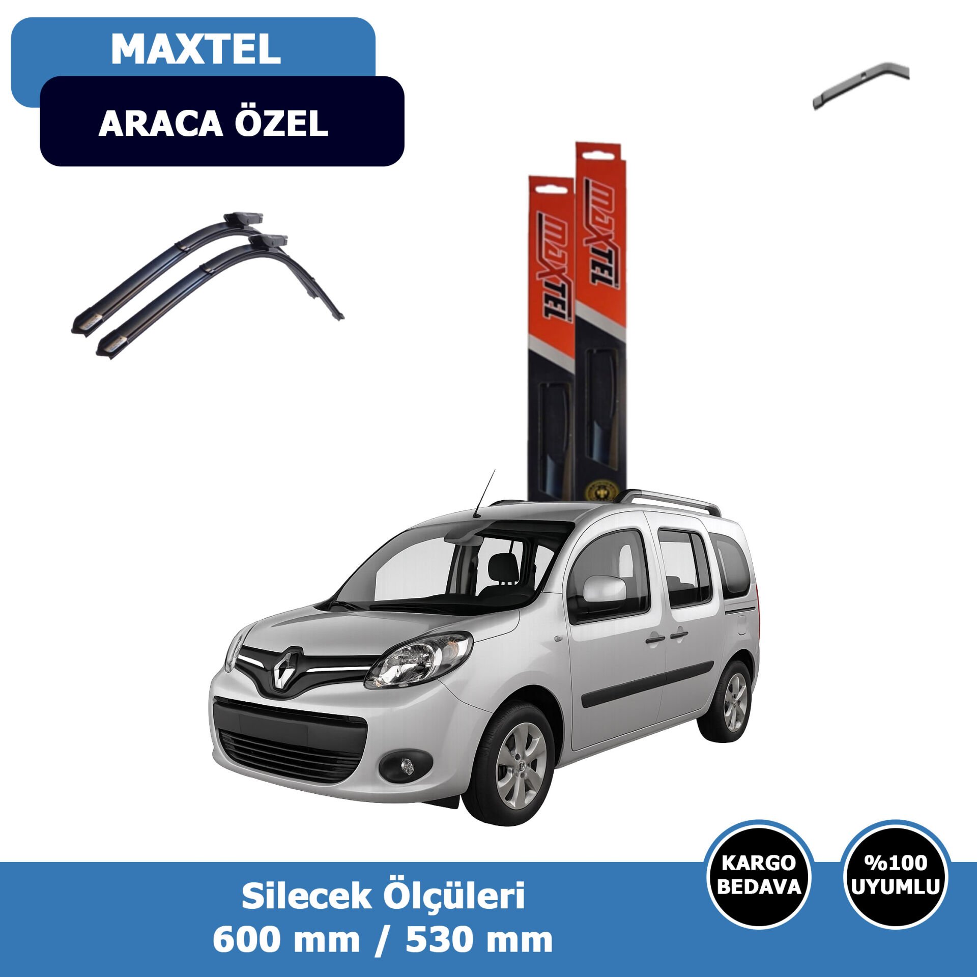 Renault Kangoo Ön Silecek Süpürgesi (2013-2020)Maxtel