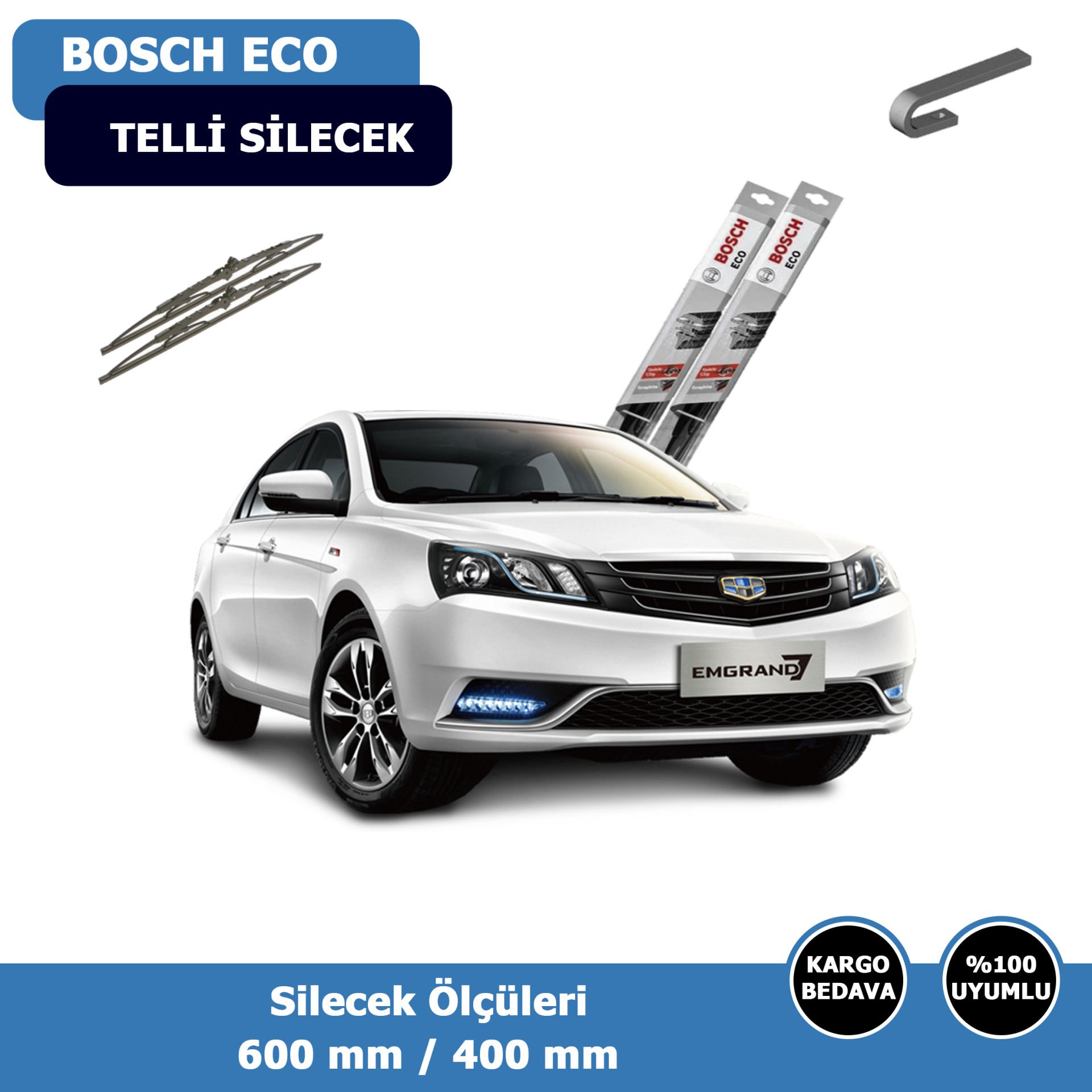 Geely Emgrand Ön Silecek Süpürgesi (2010-2013)Bosch Eco
