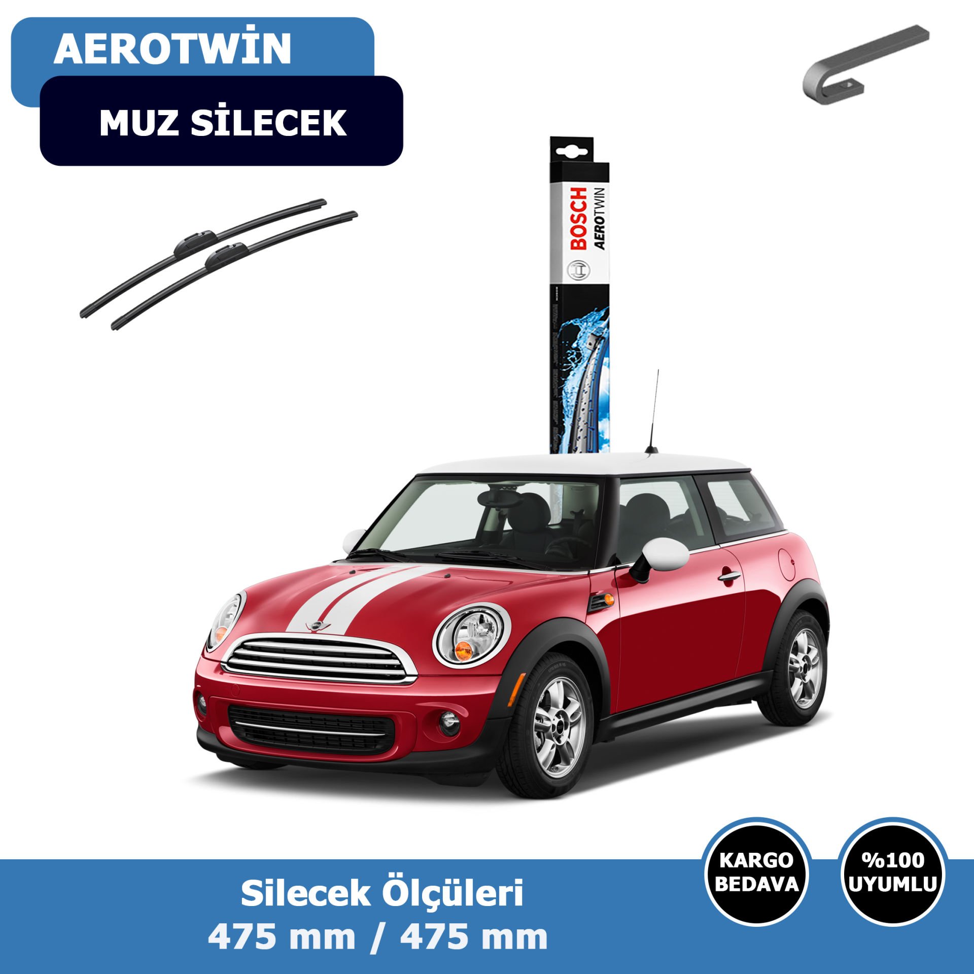 Mini Cooper Ön Silecek Süpürgesi (2004-2012)Bosch Aerotwin