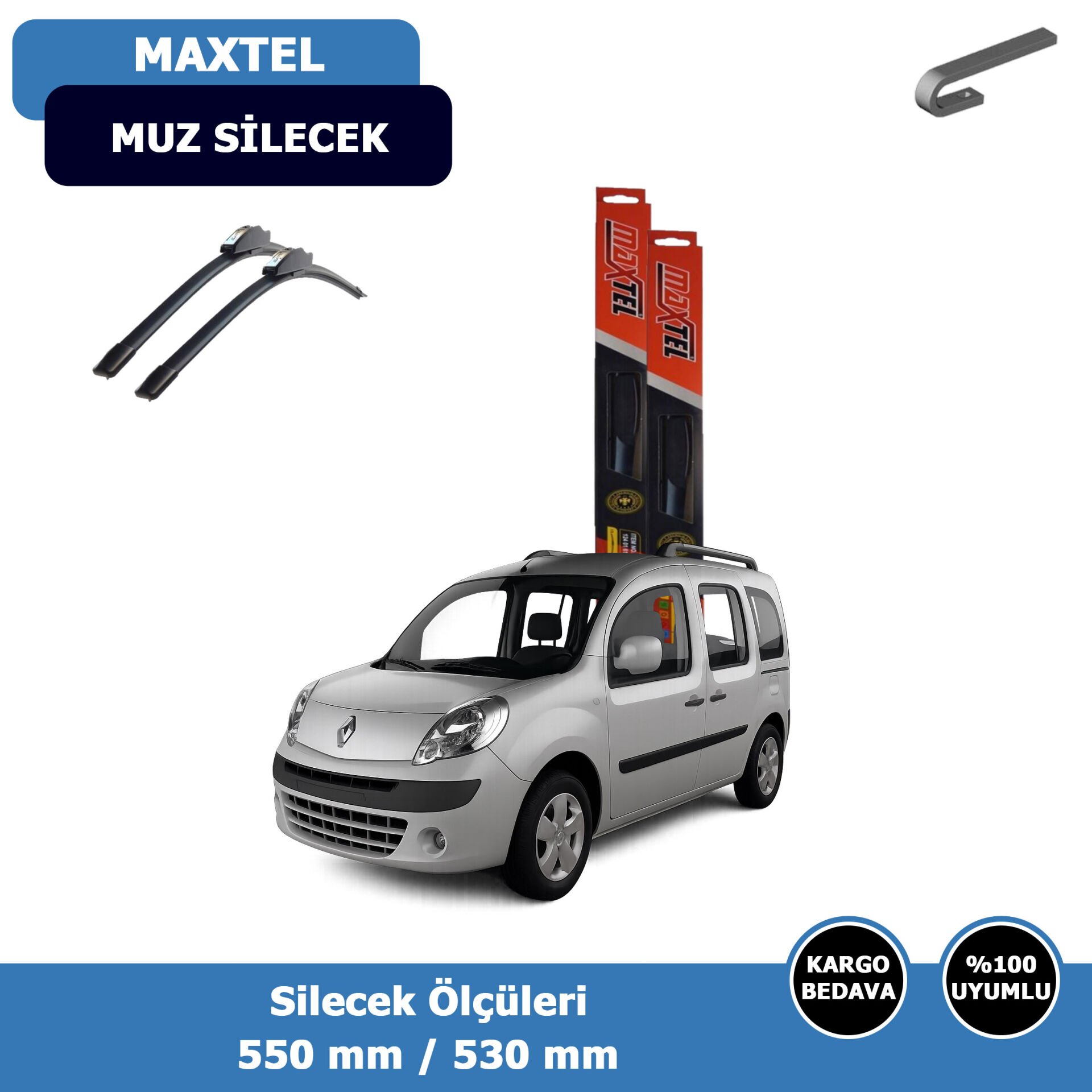 Renault Kangoo Ön Silecek Süpürgesi (2008-2010)Maxtel
