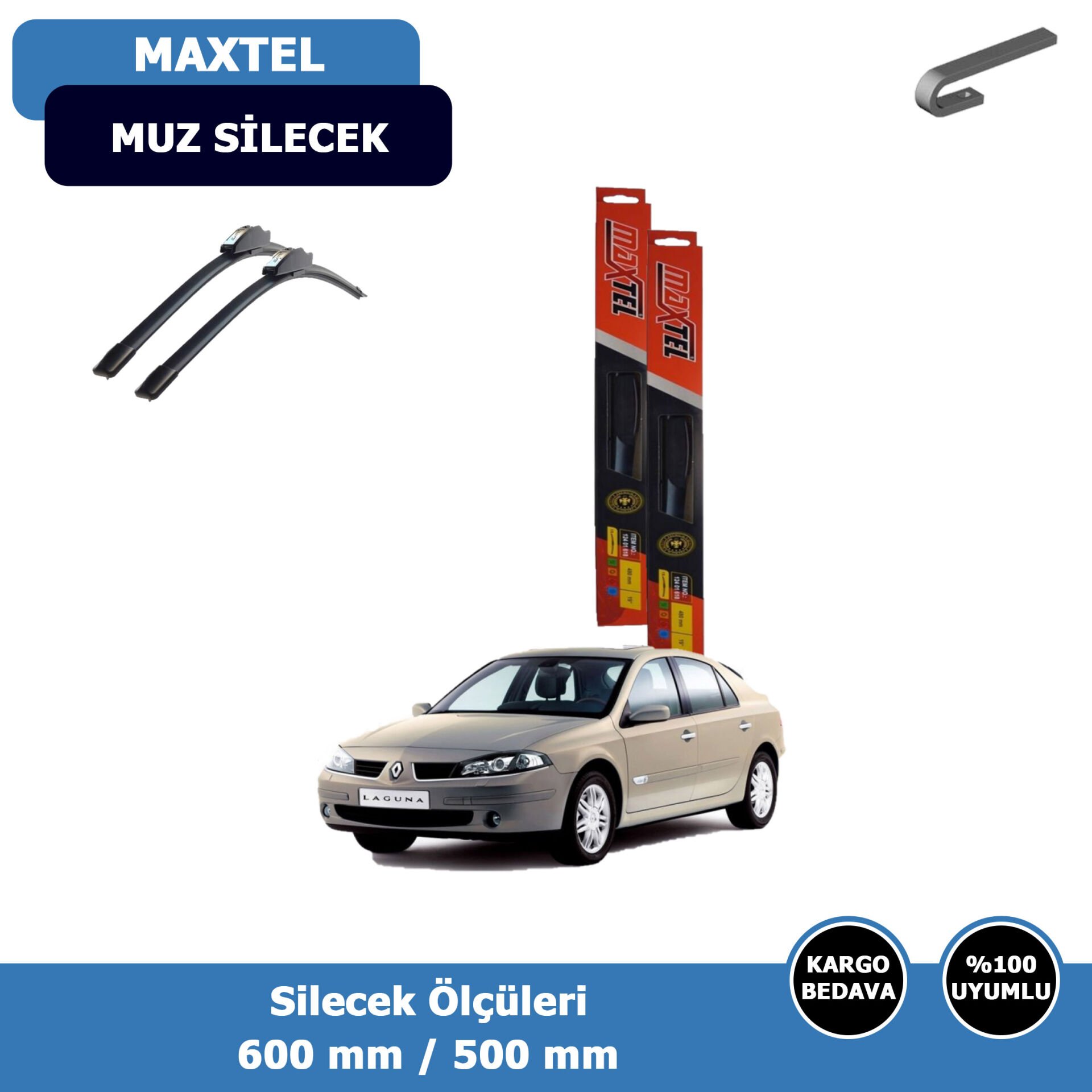 Renault Laguna Ön Silecek Süpürgesi (2001-2007)Maxtel