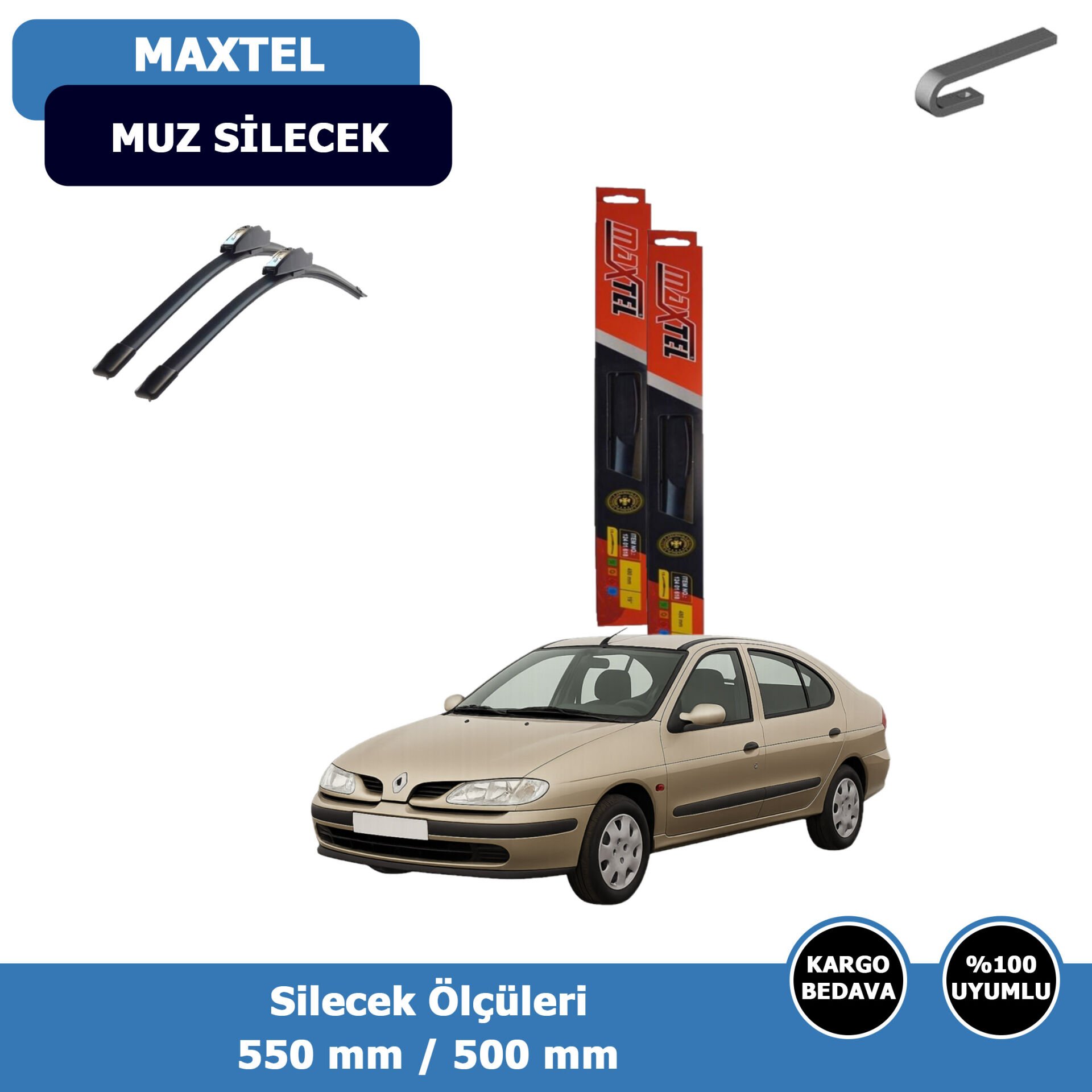 Renault Megane I Ön Silecek Süpürgesi (1996-2002)Maxtel