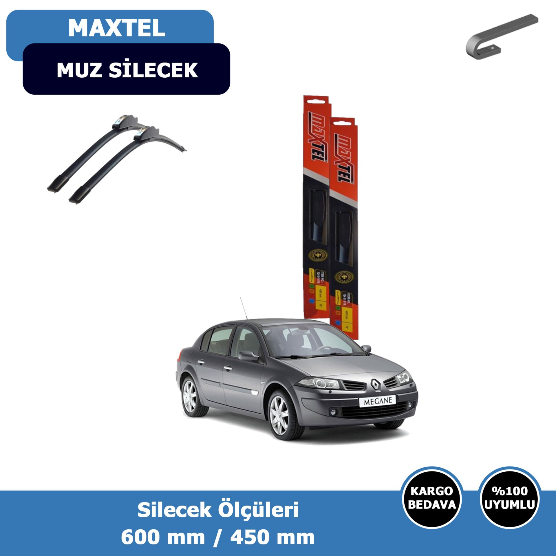 Renault Megane II Ön Silecek Süpürgesi (2003-2005)Maxtel