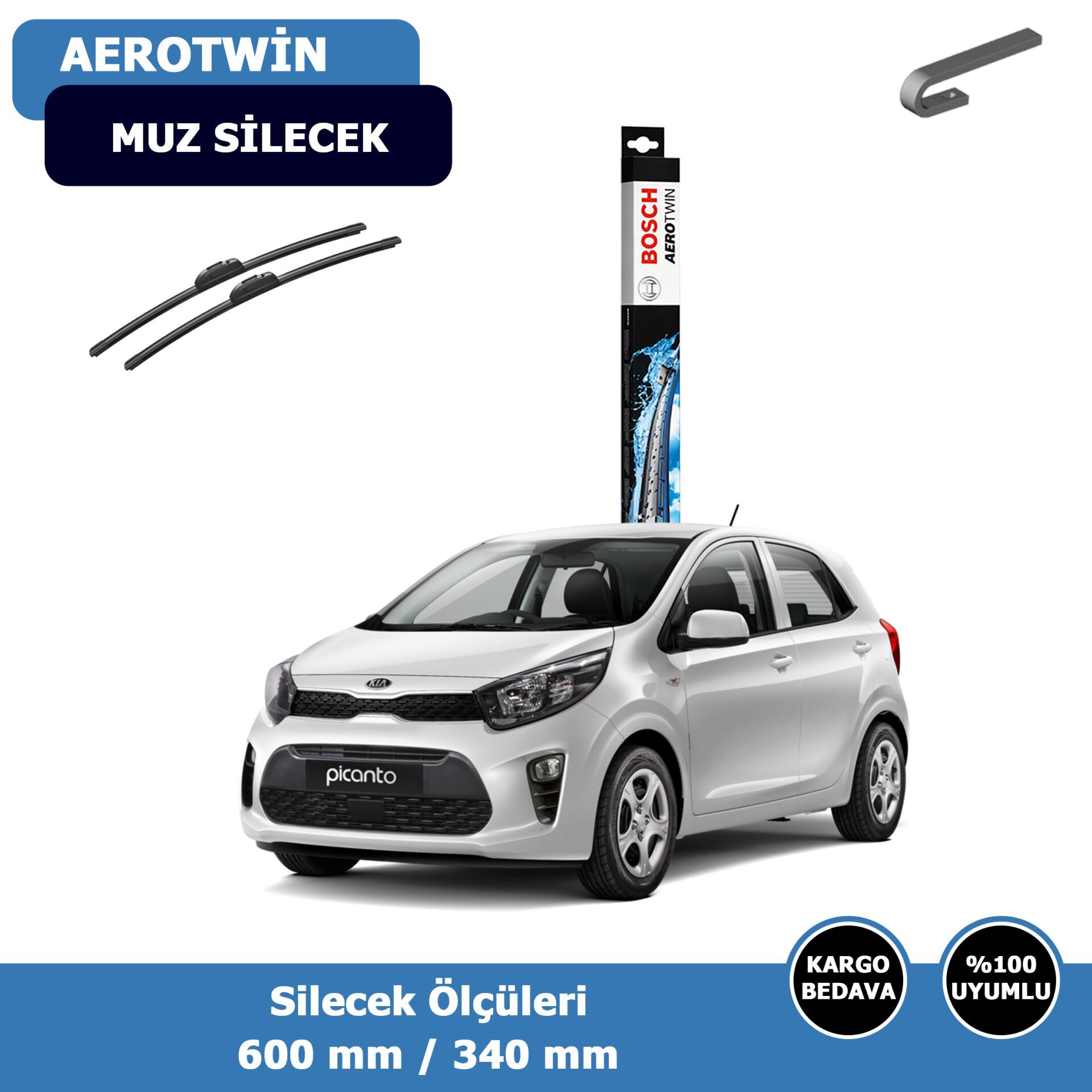 Kia Picanto Ön Silecek Süpürgesi (2017-2021)Bosch