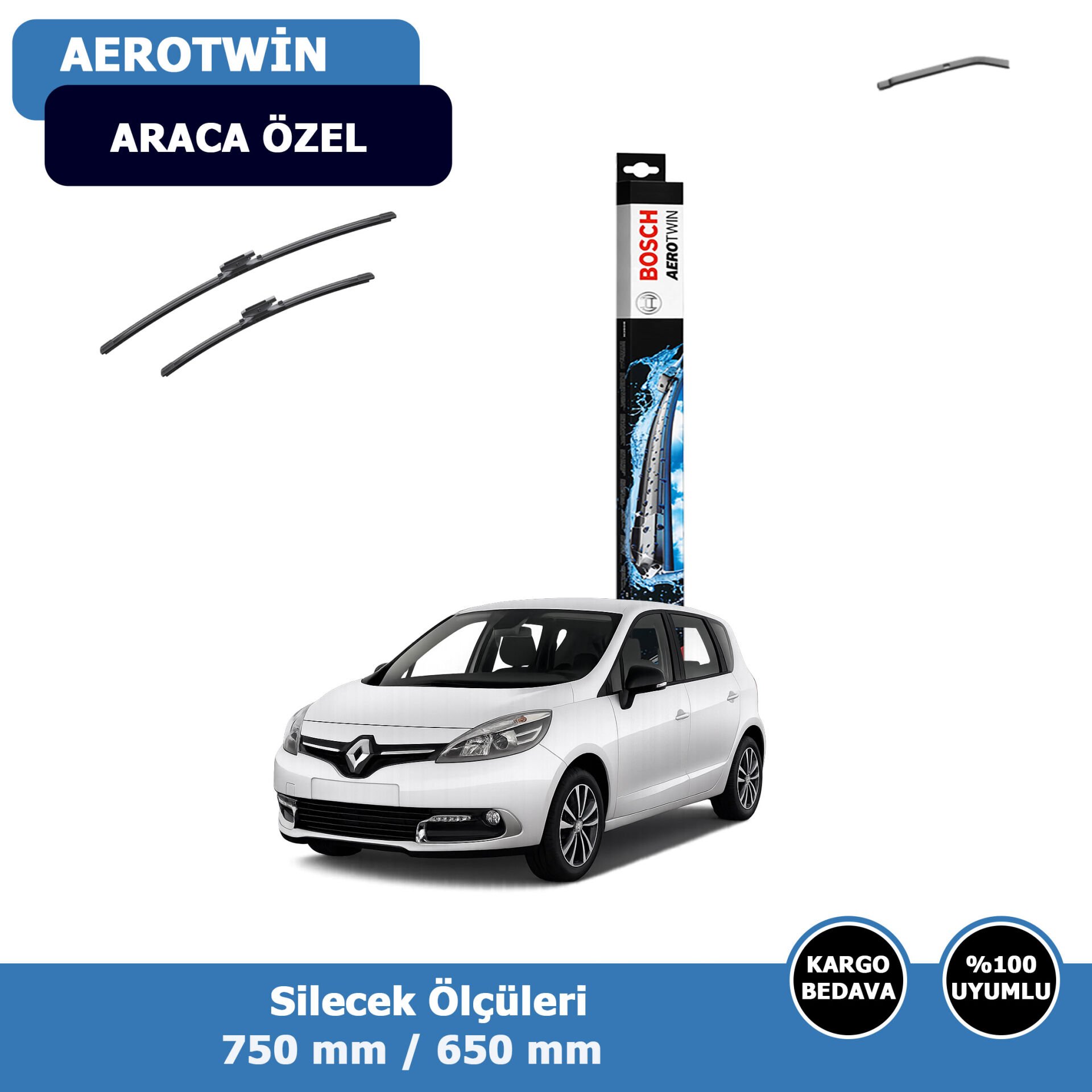 Renault Scenic Ön Silecek Süpürgesi (2010-2015)Bosch