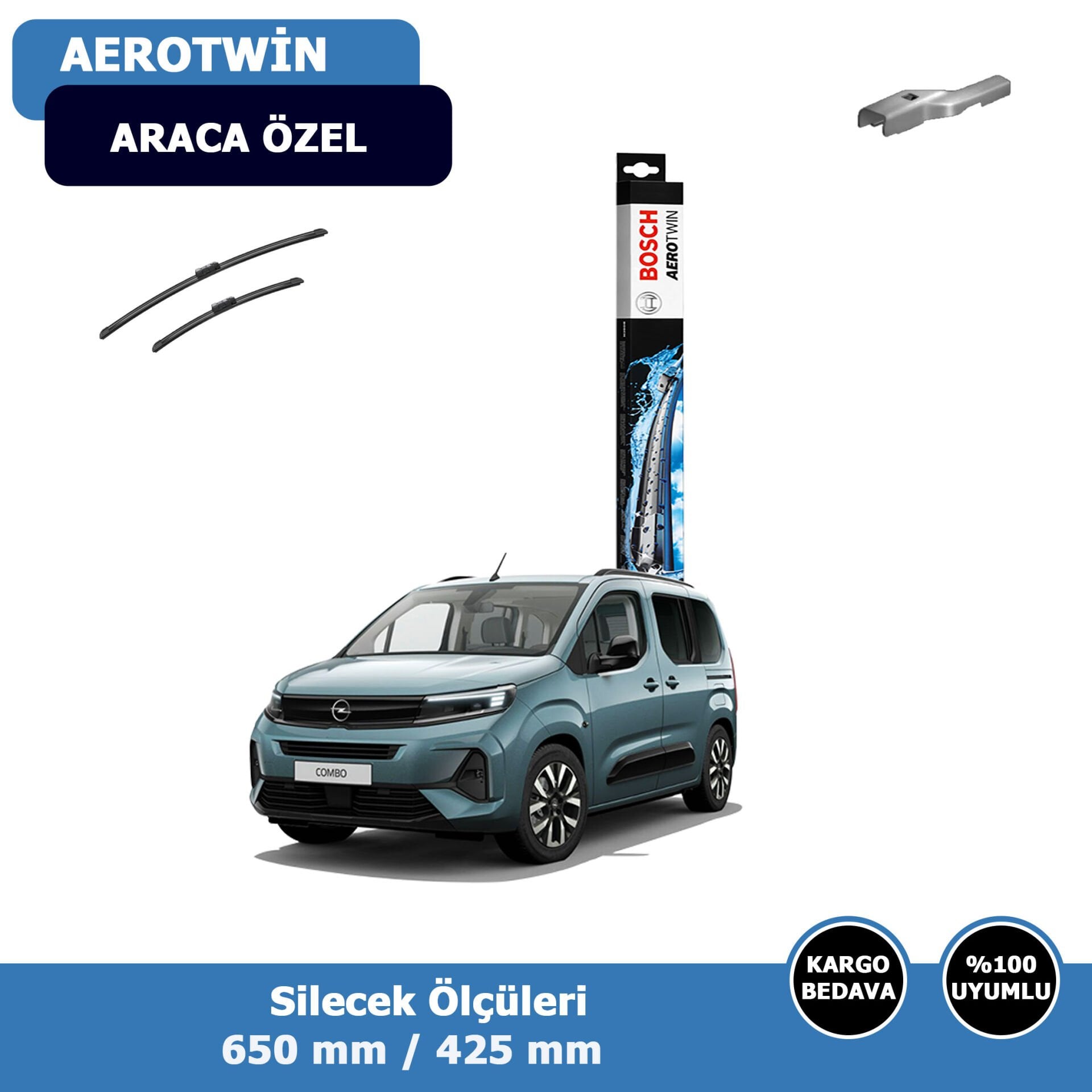 Opel Combo Ön Silecek Süpürgesi (2019-2025)Bosch