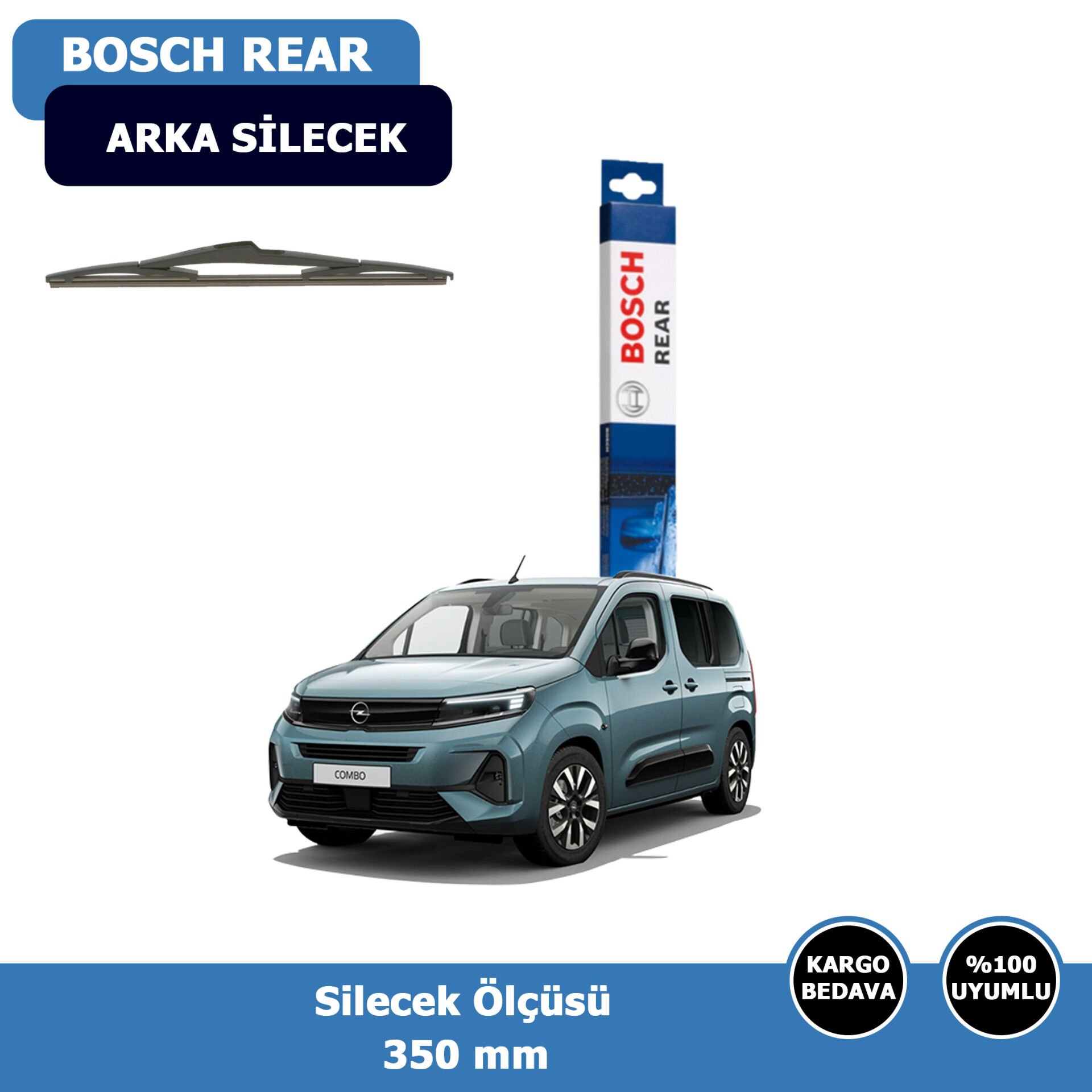 Opel Combo Arka Silecek Süpürgesi (2019-2025)Bosch Rear