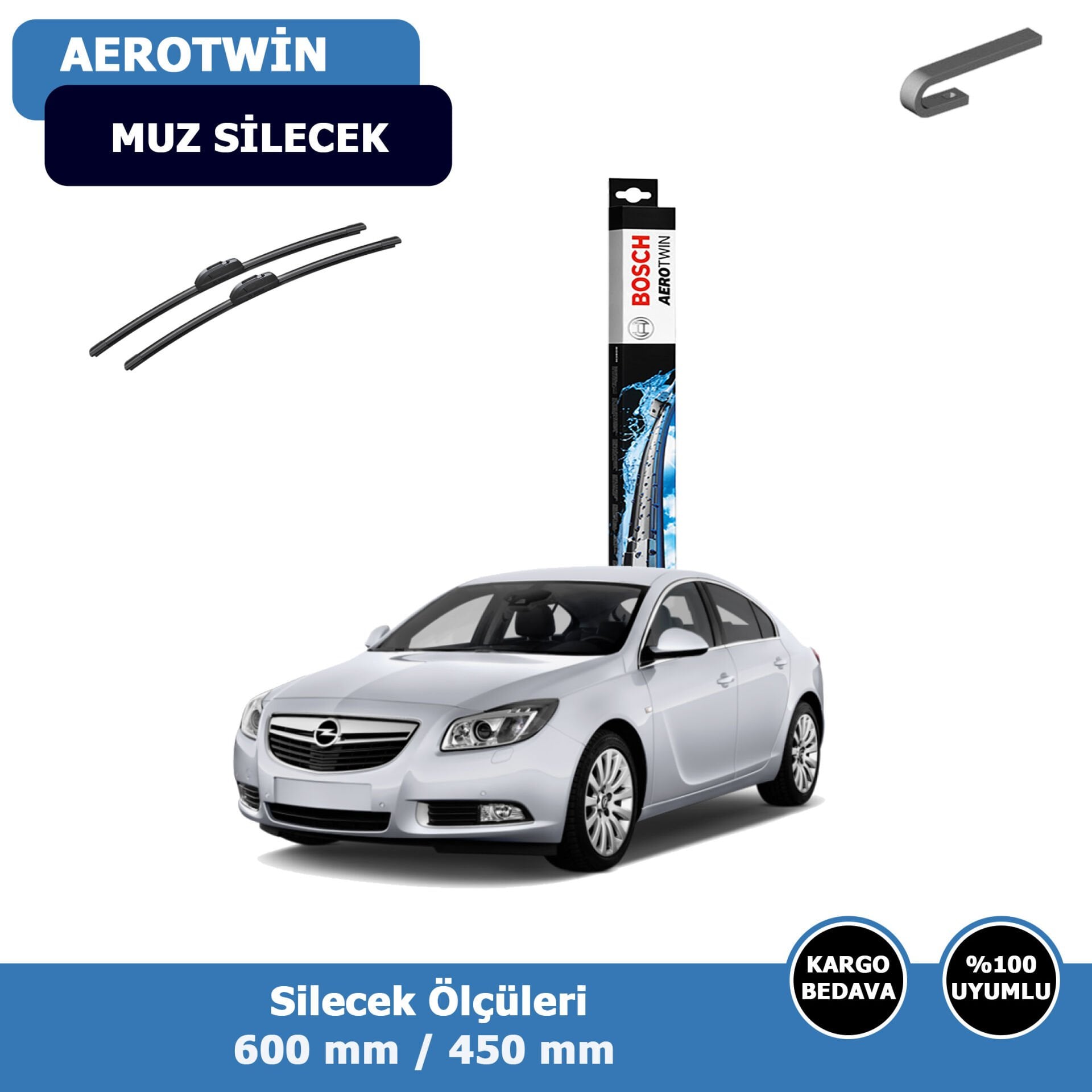 Opel İnsignia A Ön Silecek Süpürgesi (2008-2016)Bosch Aerotwin