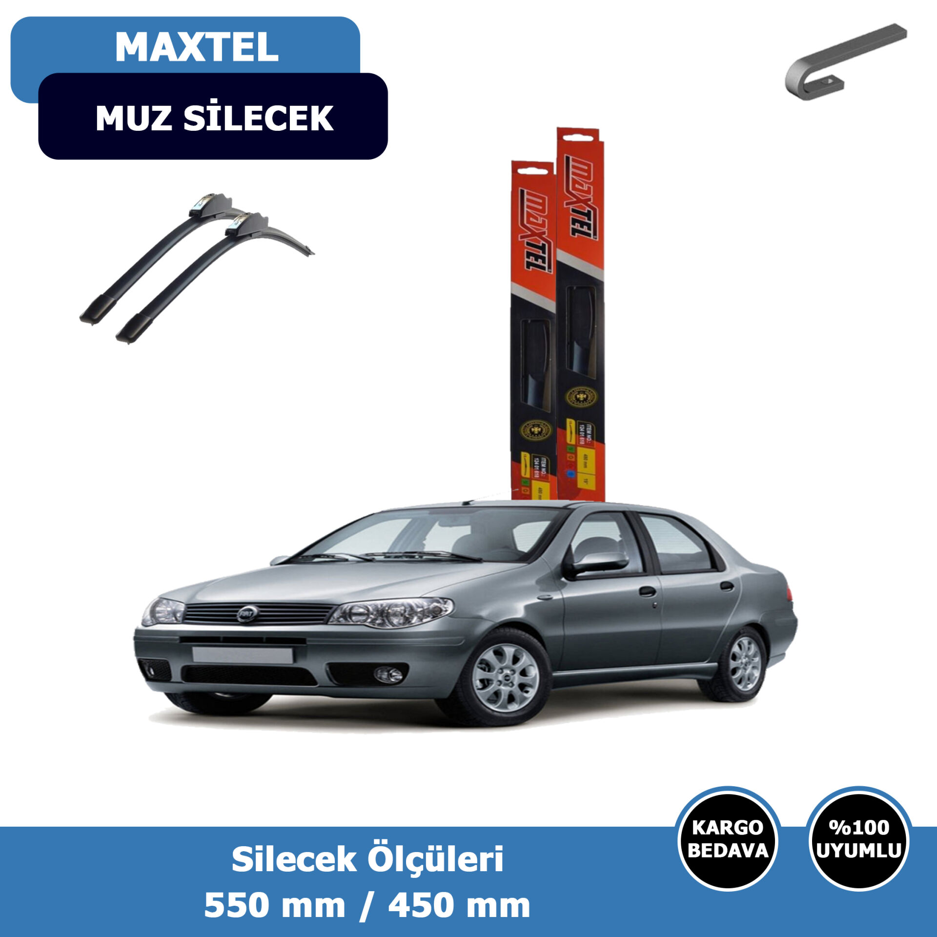 Fiat Albea Ön Silecek Süpürgesi (2002-2012)Maxtel