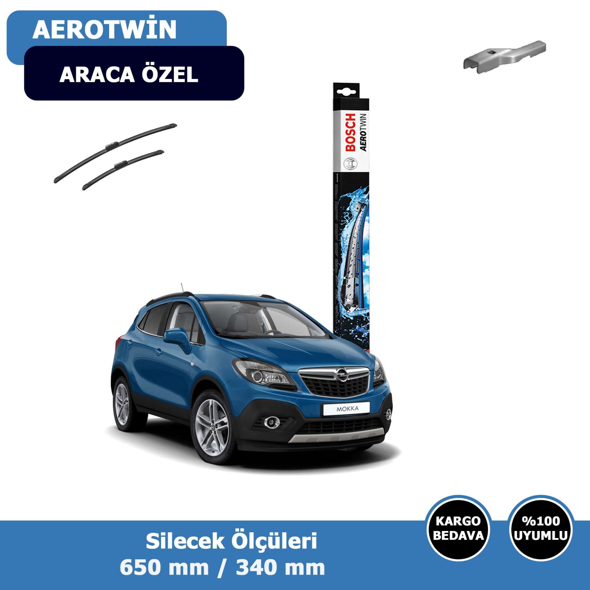 Opel Mokka Ön Silecek Süpürgesi (2012-2017)Bosch Aerotwin