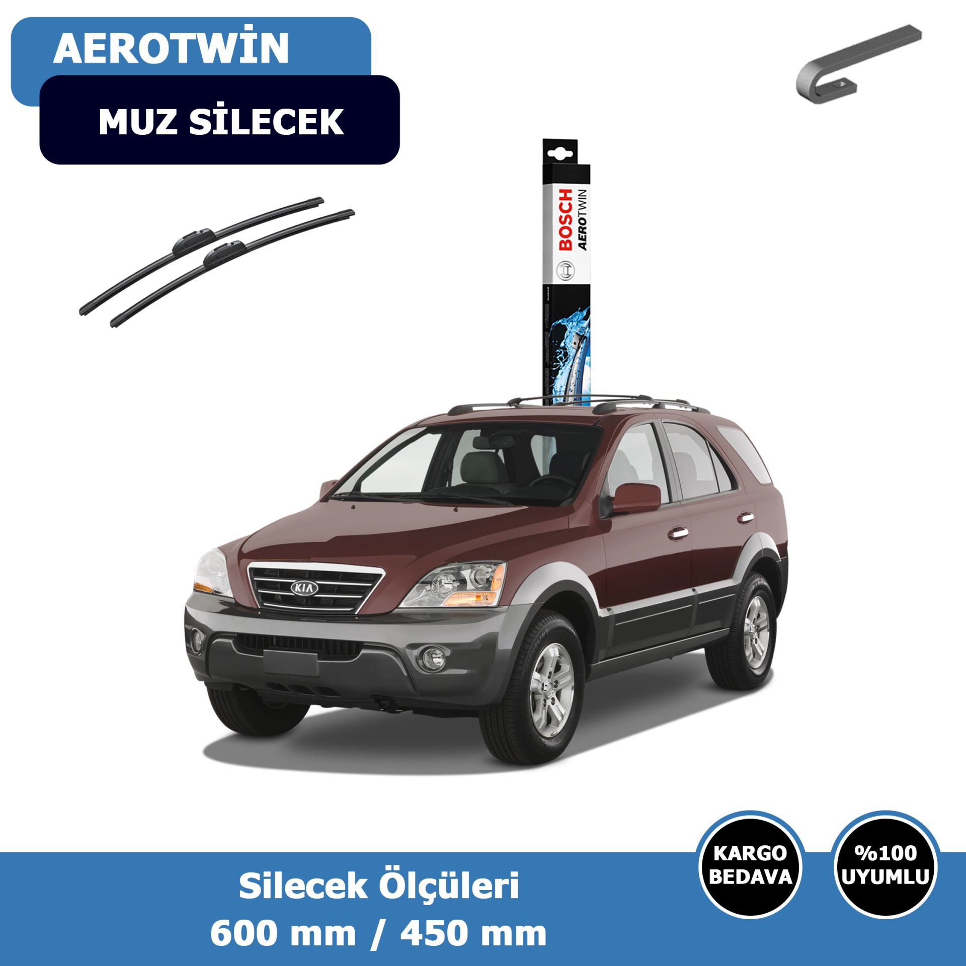 Kia Sorento Ön Silecek Süpürgesi (2002-2009)Bosch Aerotwin