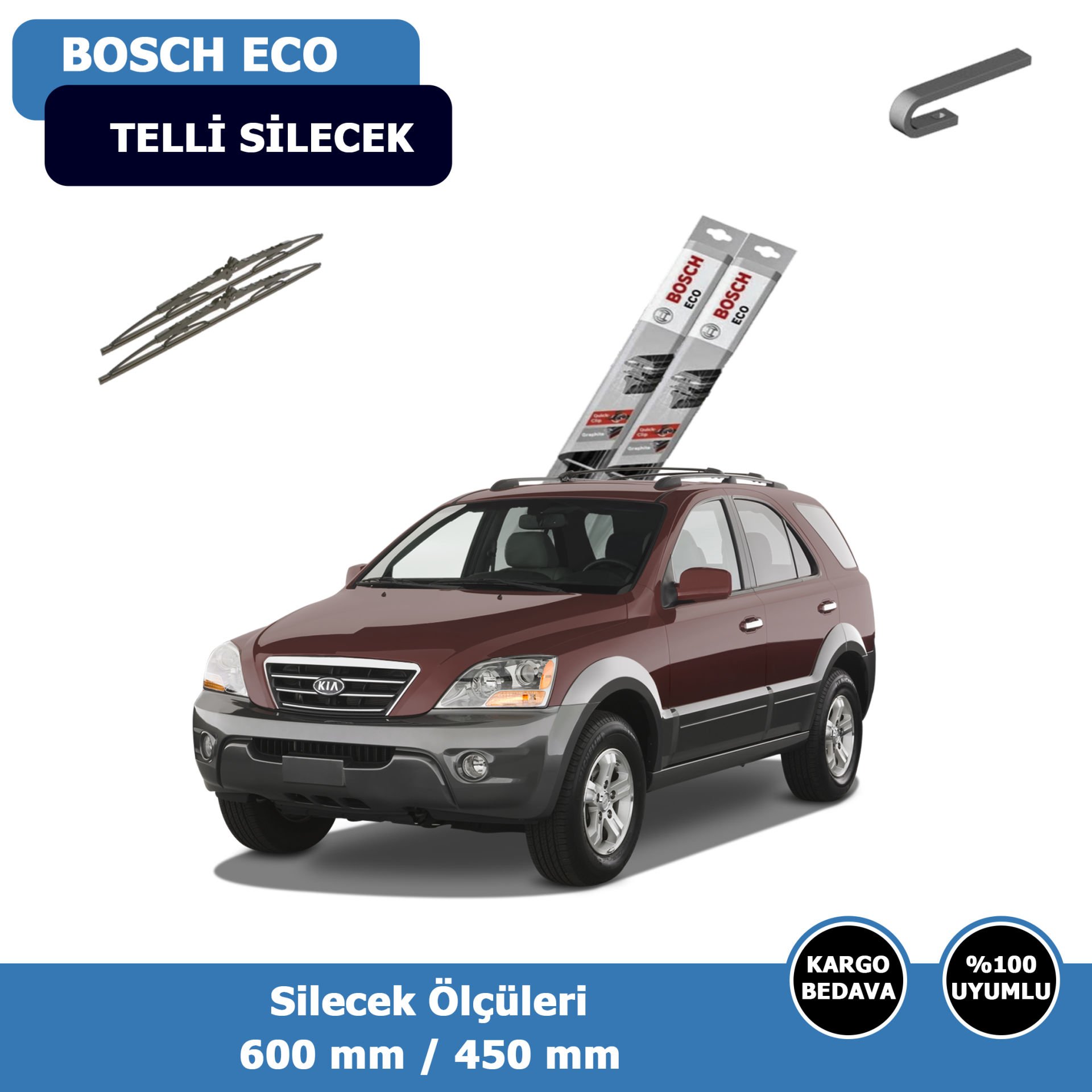 Kia Sorento Ön Silecek Süpürgesi (2002-2009)Bosch Eco