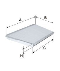 Mercedes C200 W203 1.8 Benzinli Polen Filtresi 2002-2007 (105KW-143HP)Filtron