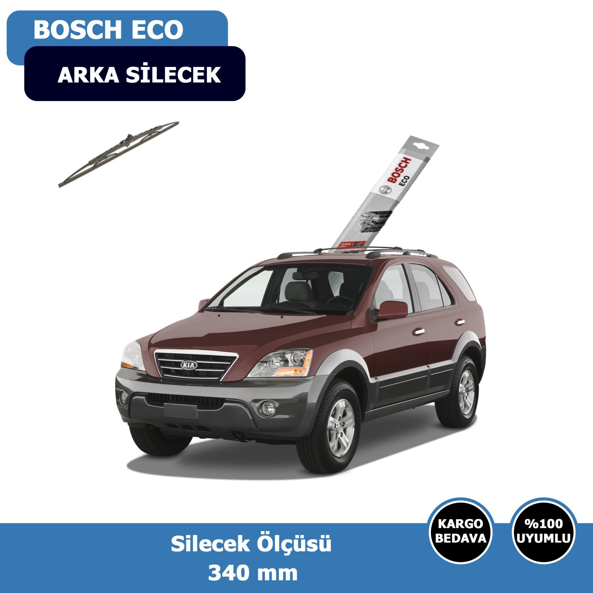 Kia Sorento Arka Silecek Süpürgesi (2002-2009)Bosch Eco