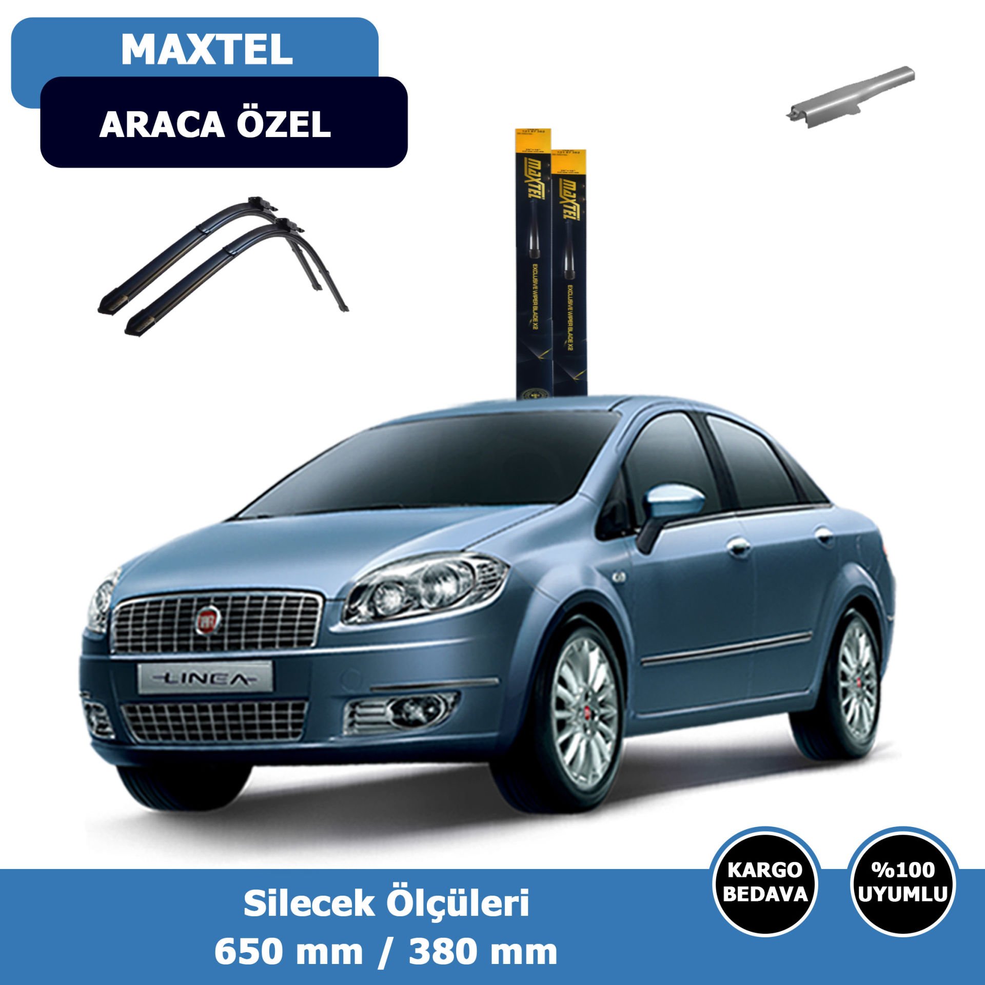 Fiat Linea Ön Silecek Süpürgesi (2007-2016)Maxtel