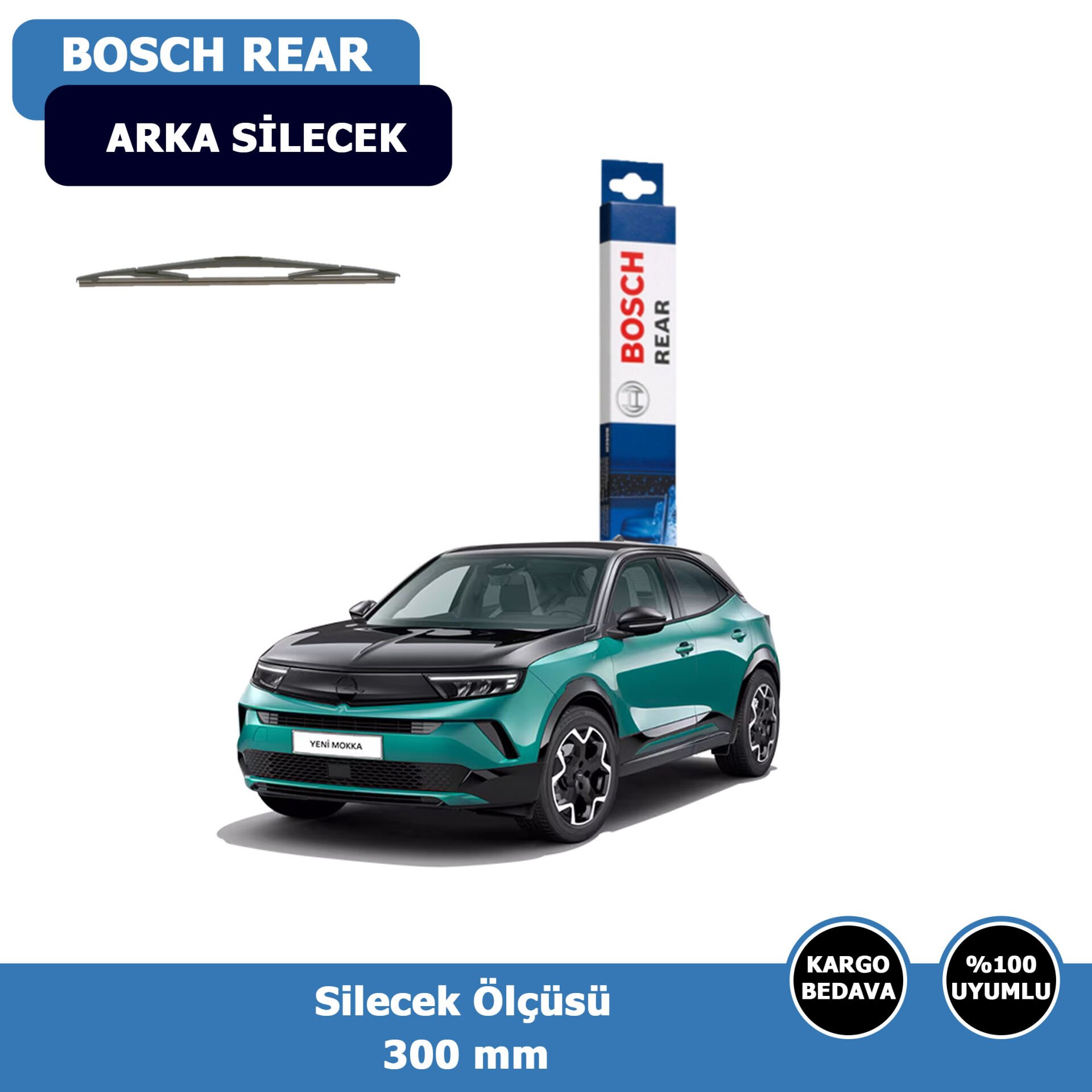 Opel Mokka Arka Silecek Süpürgesi (2021-2024)Bosch Rear