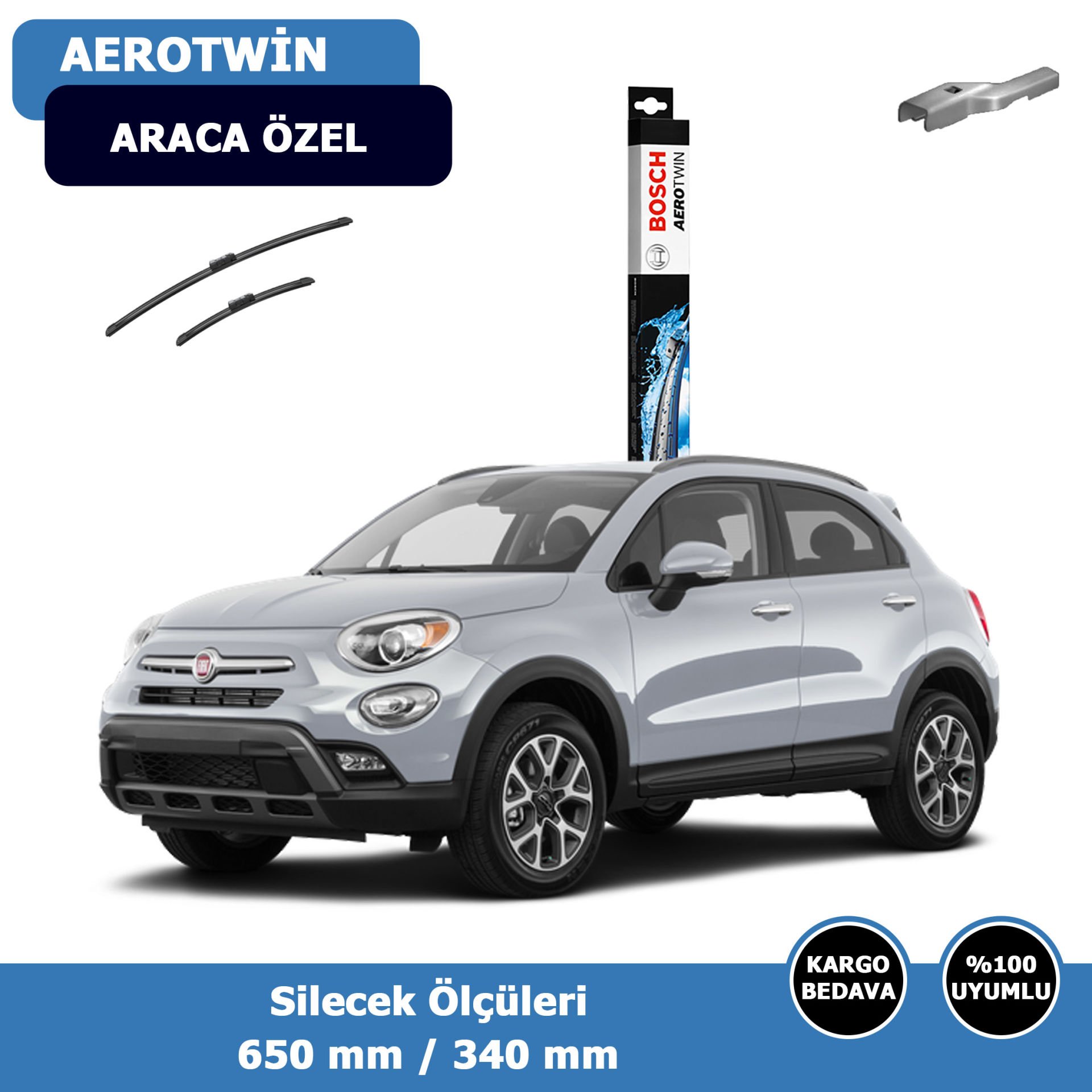Fiat 500X Ön Silecek Süpürgesi (2015-2020)Bosch