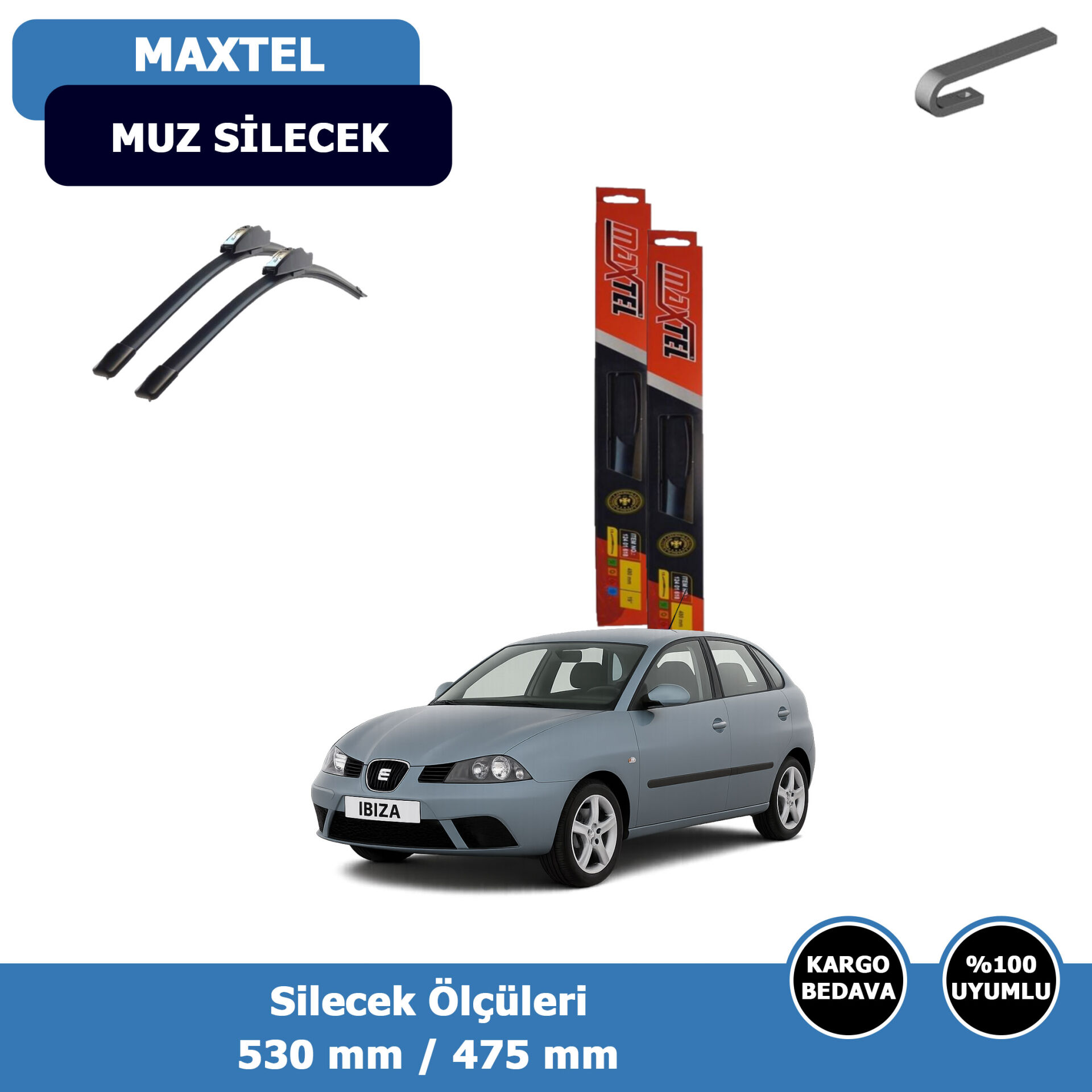 Seat İbiza Ön Silecek Süpürgesi (2002-2005)Maxtel