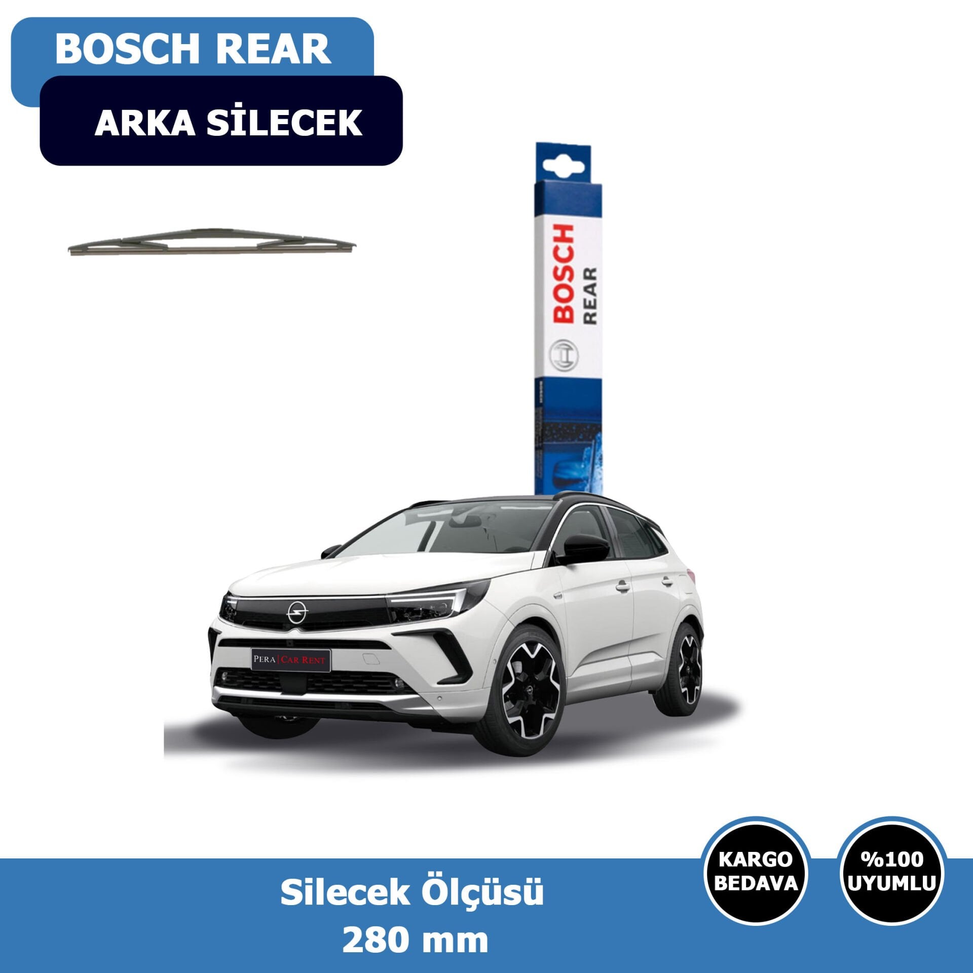 Opel Grandland Arka Silecek Süpürgesi (2021-2023)Bosch Rear