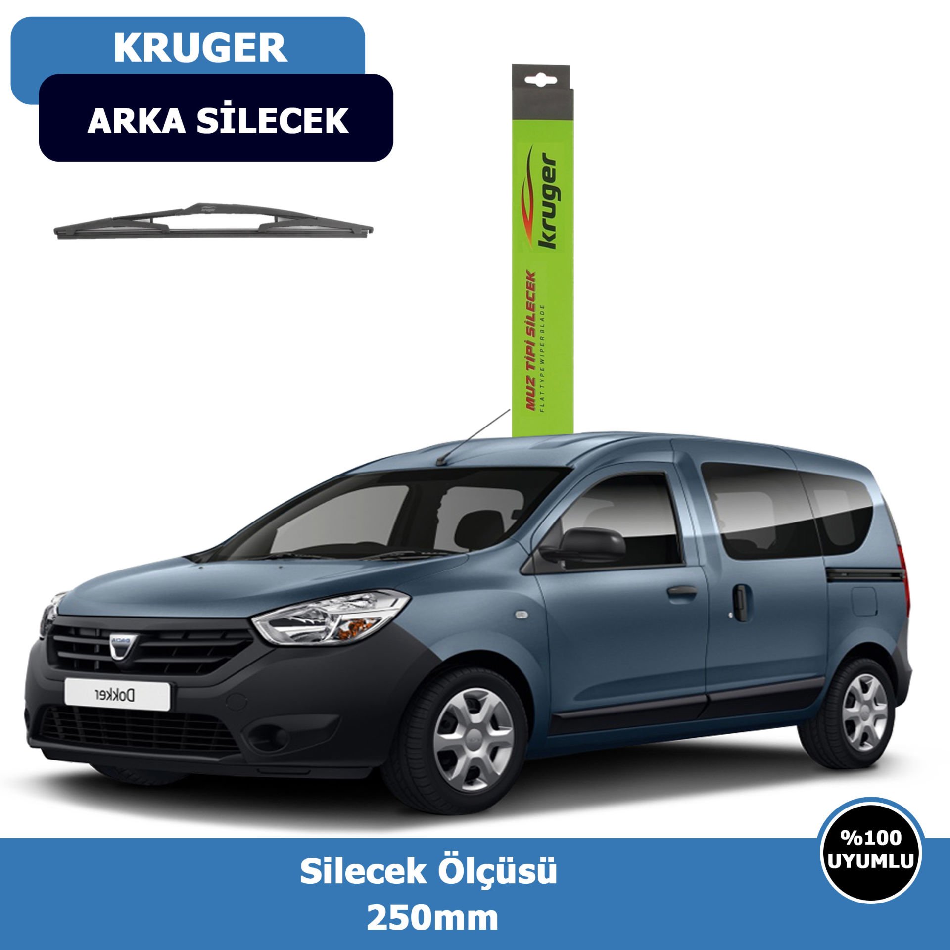 Dacia Dokker Arka Silecek Süpürgesi (2012-2015)Kruger