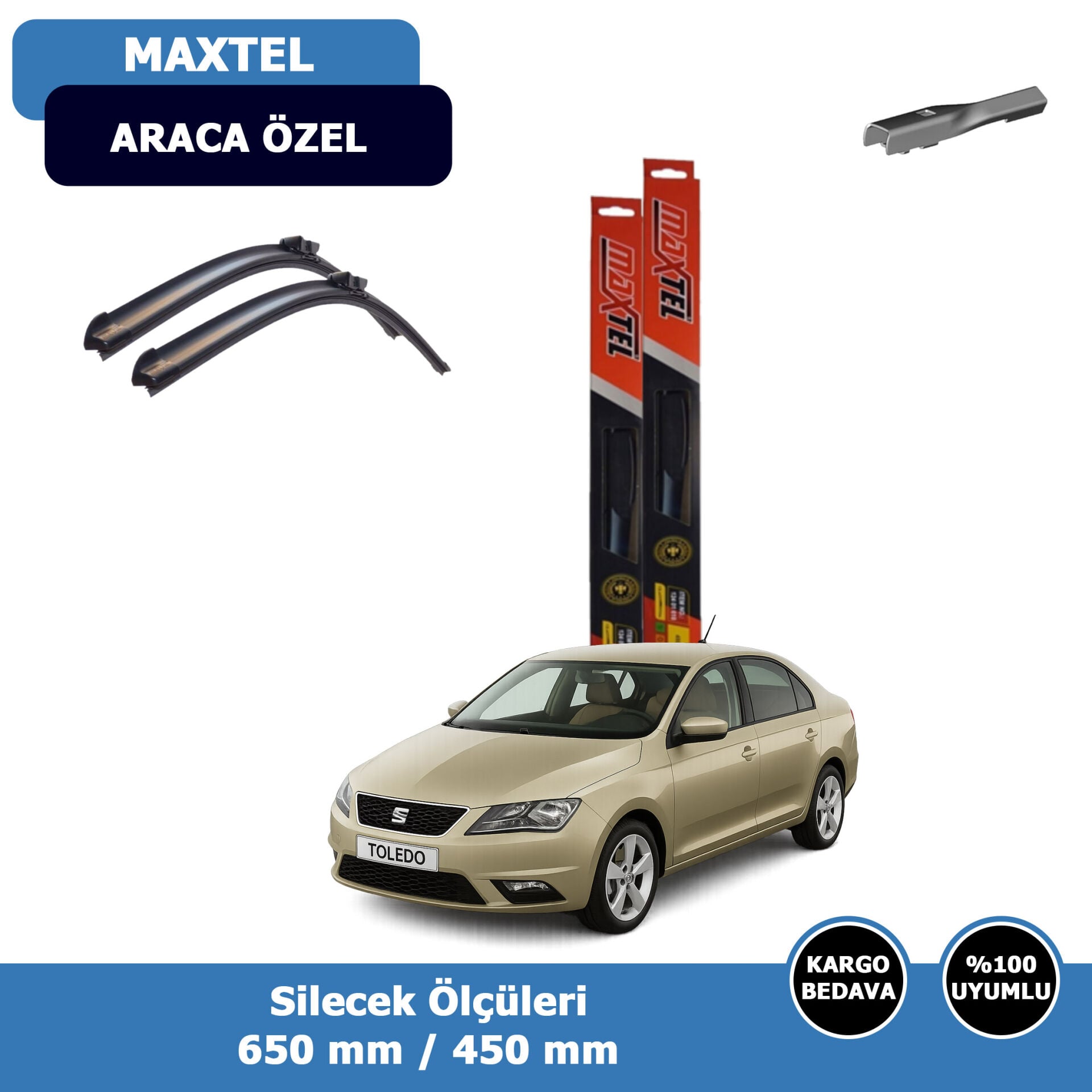 Seat Toledo Ön Silecek Süpürgesi (2013-2017)Maxtel