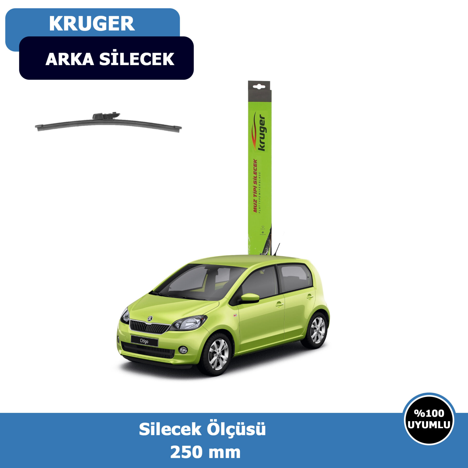 Skoda Citigo Arka Silecek Süpürgesi (2012-2015)Kruger
