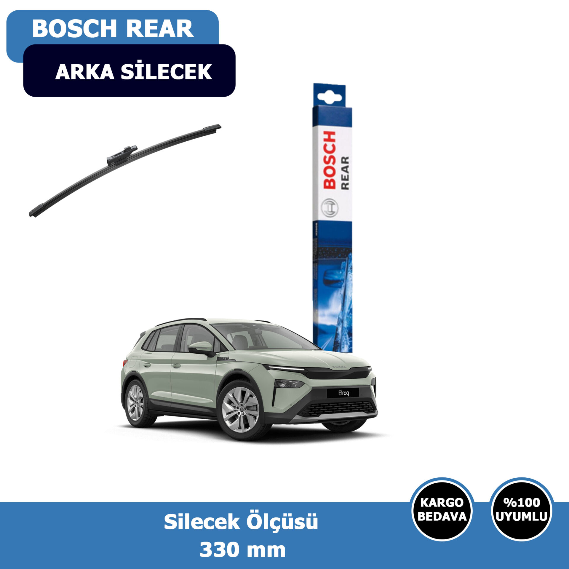 Skoda Elroq Arka Silecek Süpürgesi (2025-2027)Bosch Rear