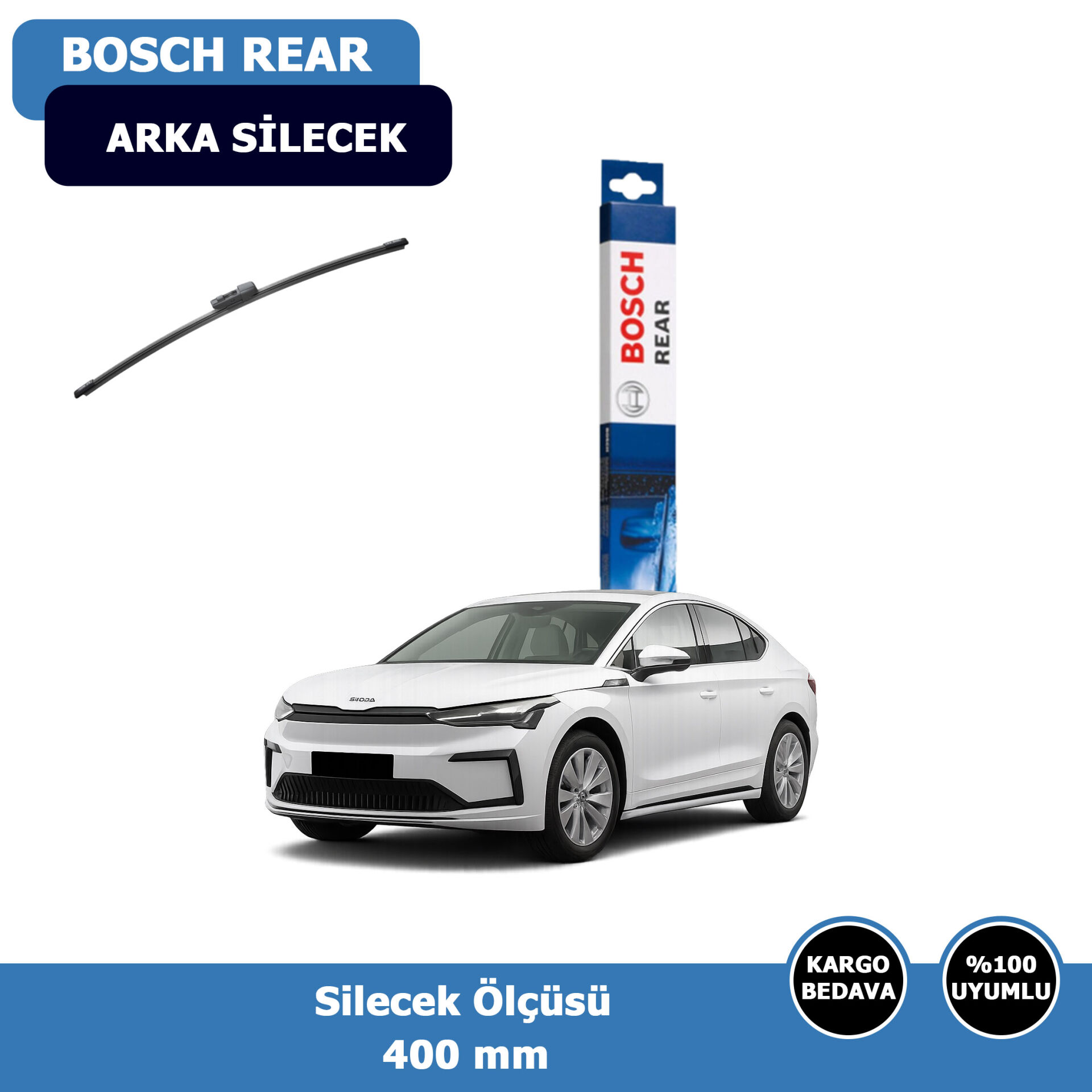 Skoda Enyaq Coope Arka Silecek Süpürgesi (2025-2027)Bosch Rear