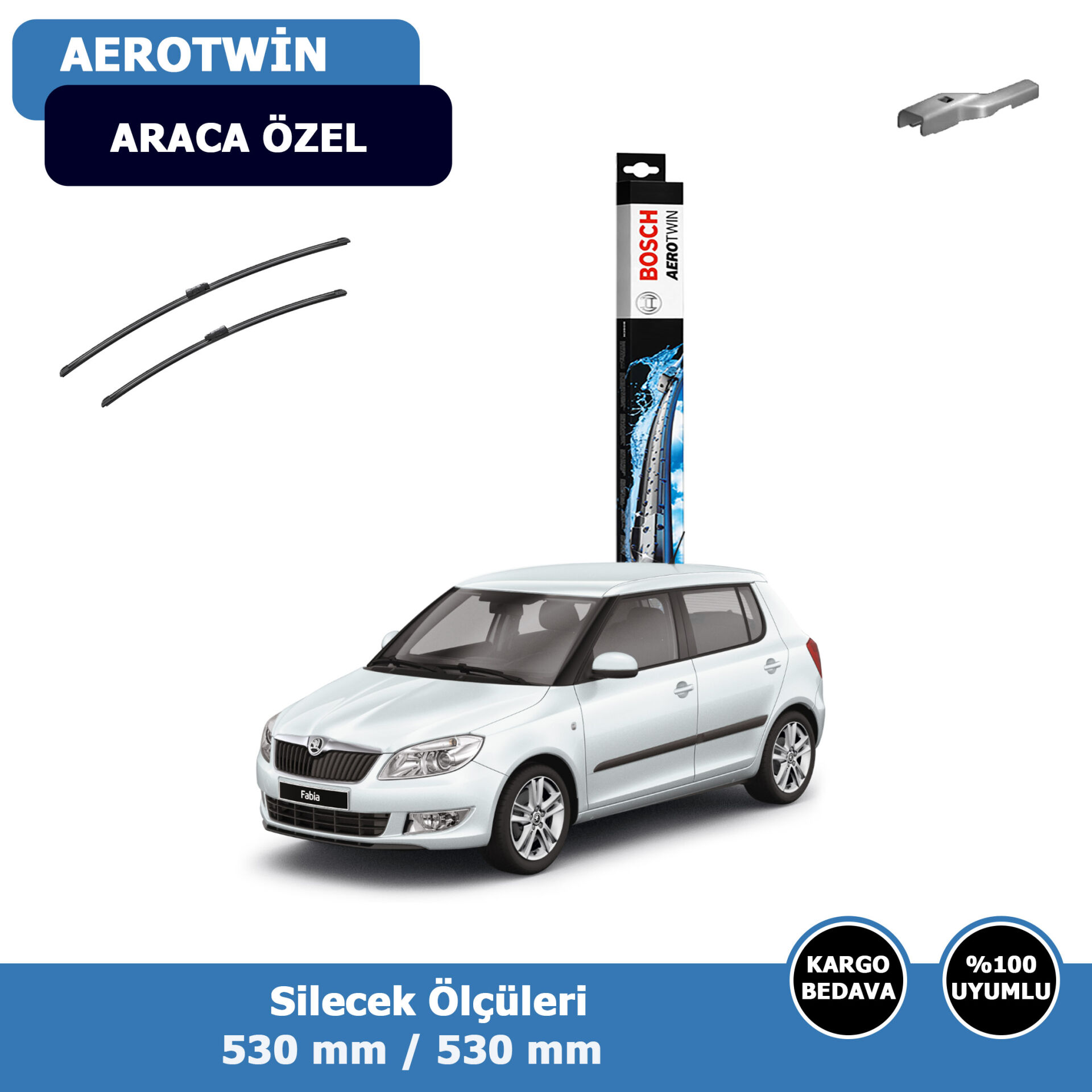 Skoda Fabia Ön Silecek Süpürgesi (2006-2013)Bosch