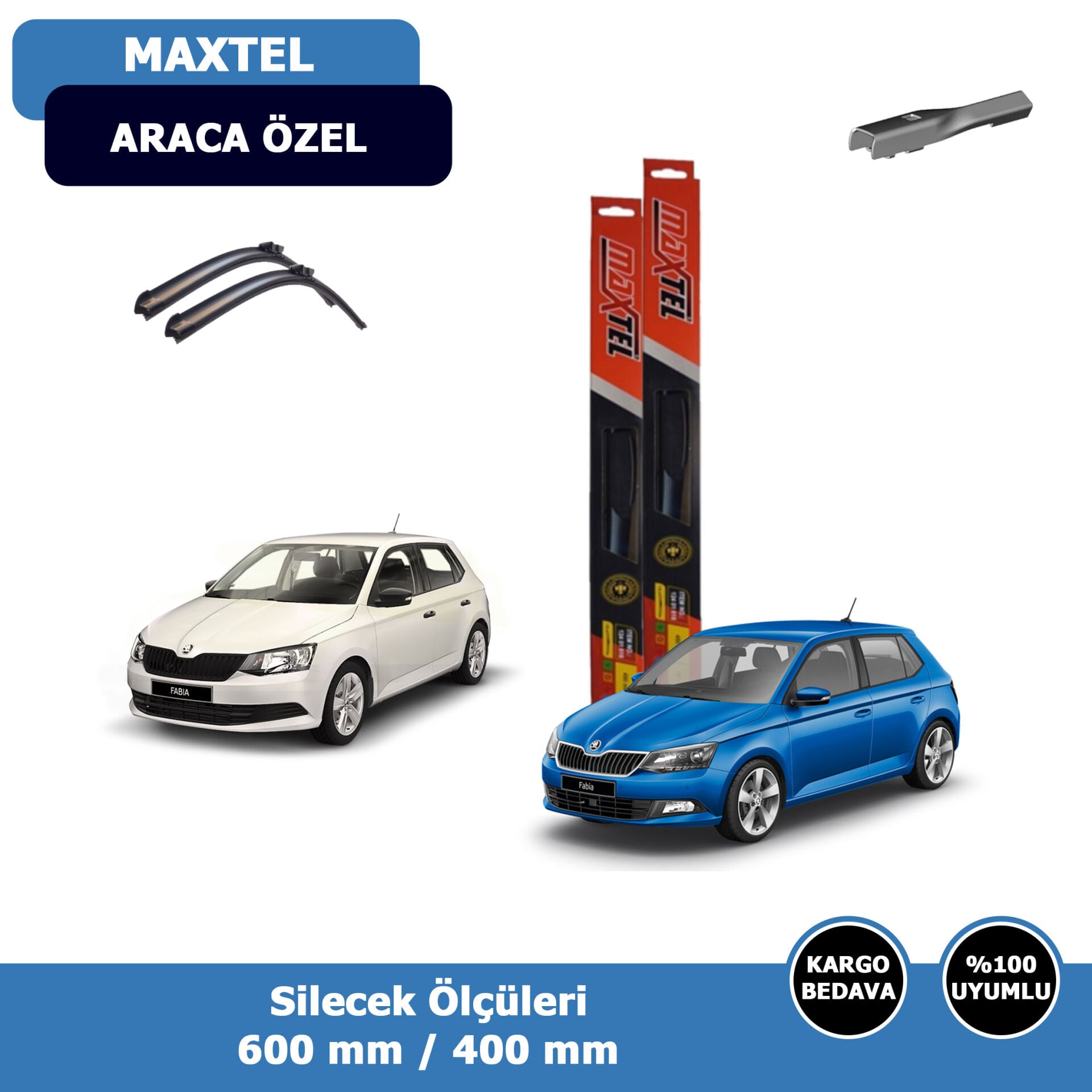 Skoda Fabia Ön Silecek Süpürgesi (2015-2021)Maxtel