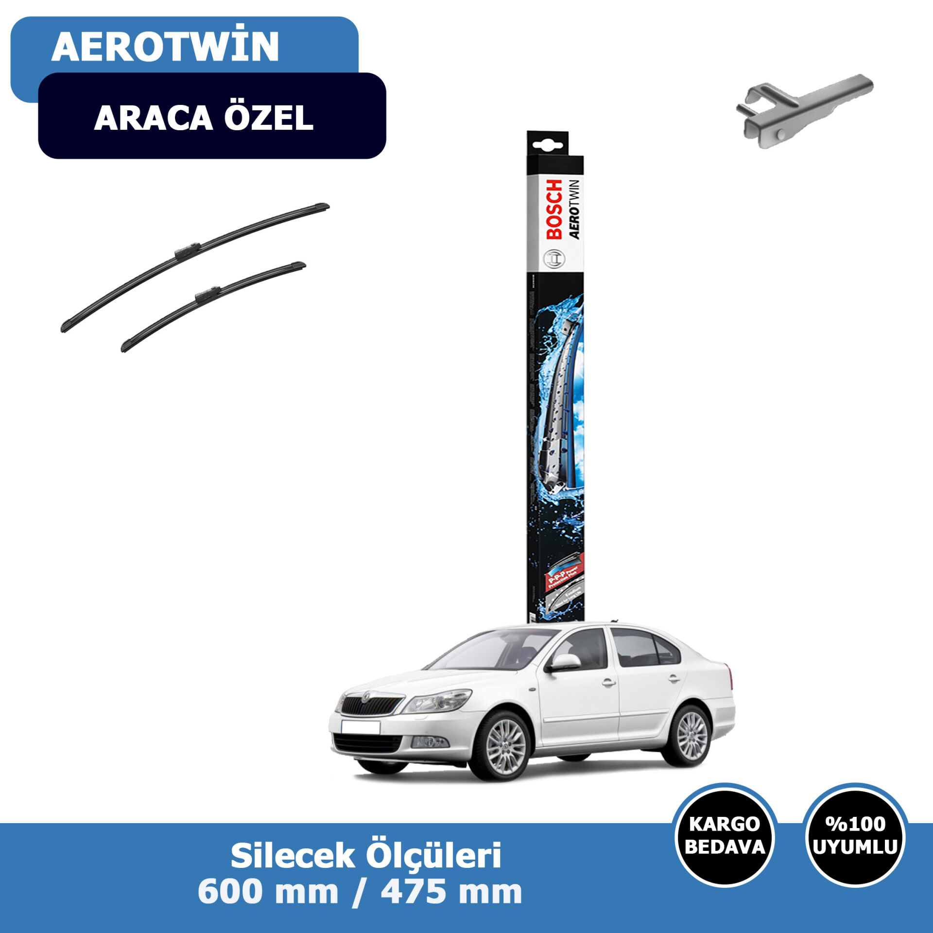 Skoda Octavia Ön Silecek Süpürgesi (2006-2012)Bosch