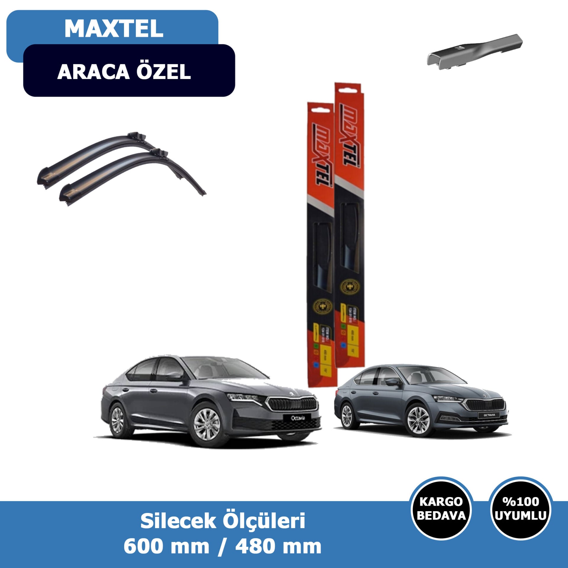 Skoda Octavia Ön Silecek Süpürgesi (2020-2025)Maxtel