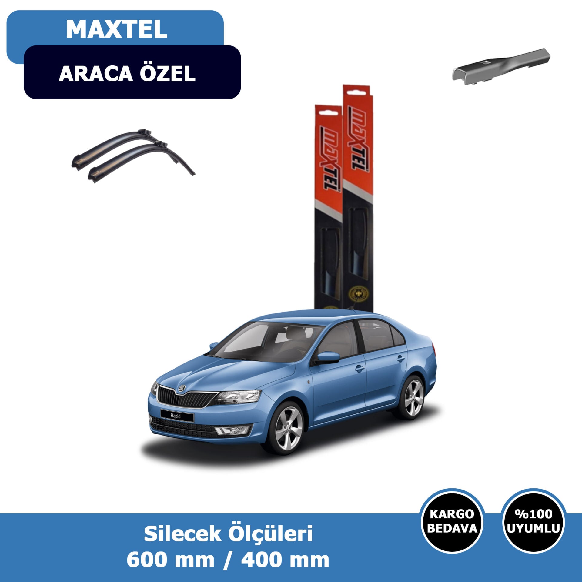 Skoda Rapid Ön Silecek Süpürgesi (2012-2019)Maxtel