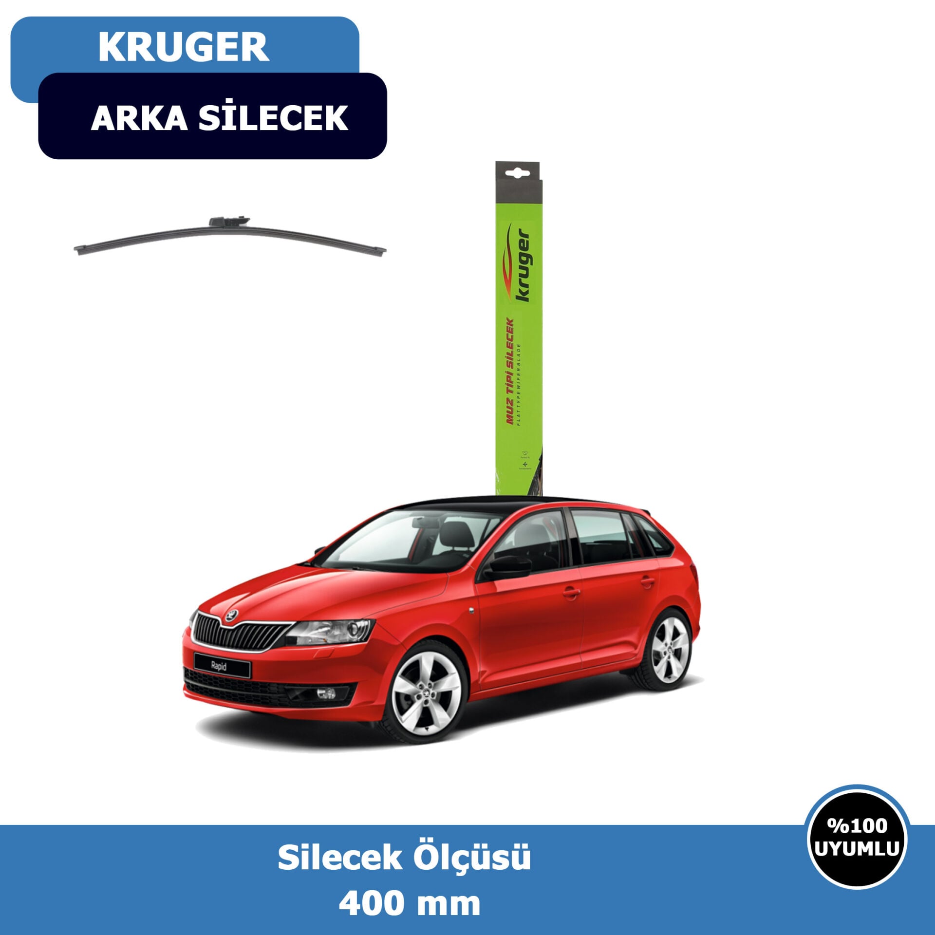 Skoda Rapid Spaceback Arka Silecek Süpürgesi (2013-2019)Kruger