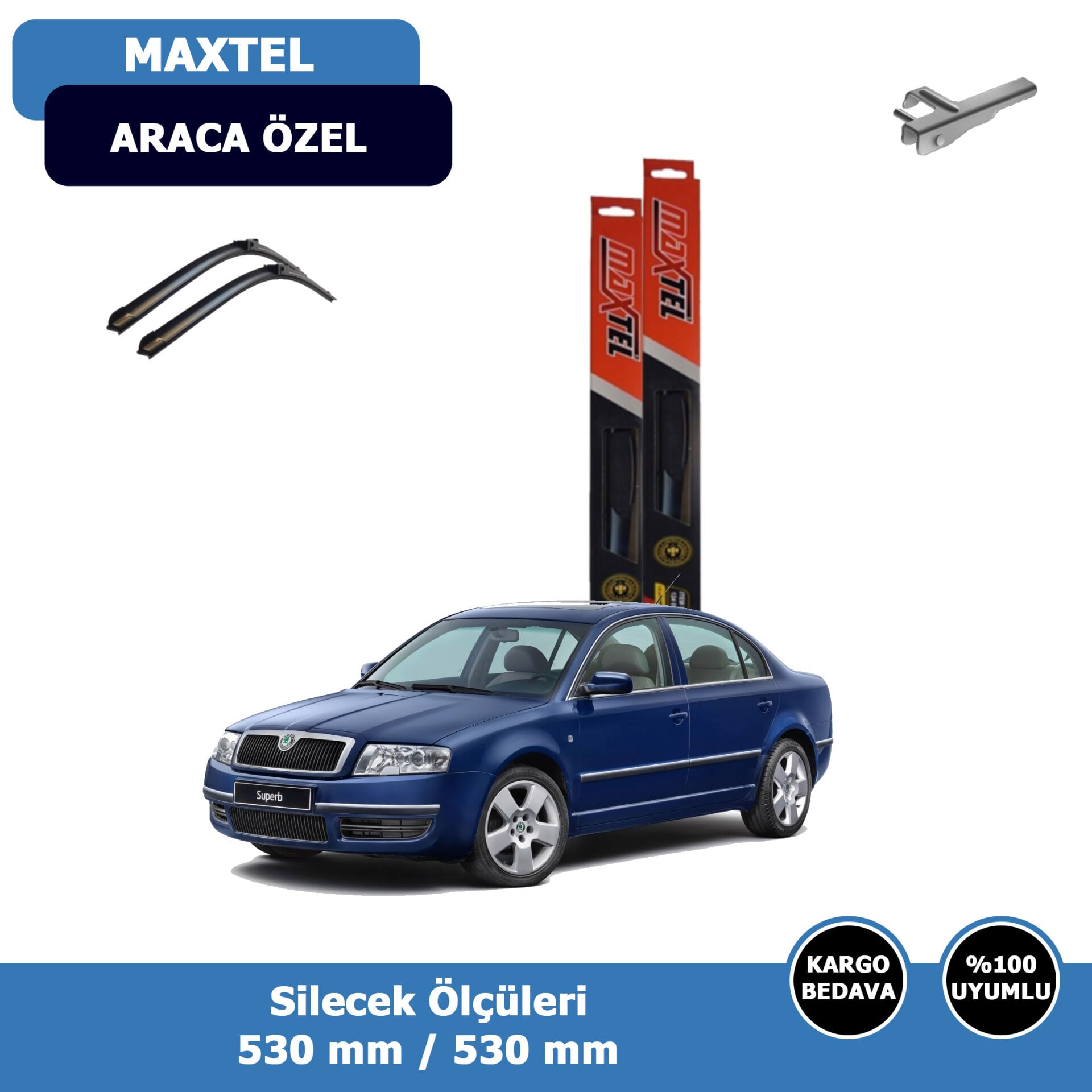 Skoda Süperb Ön Silecek Süpürgesi (2001-2005)Maxtel