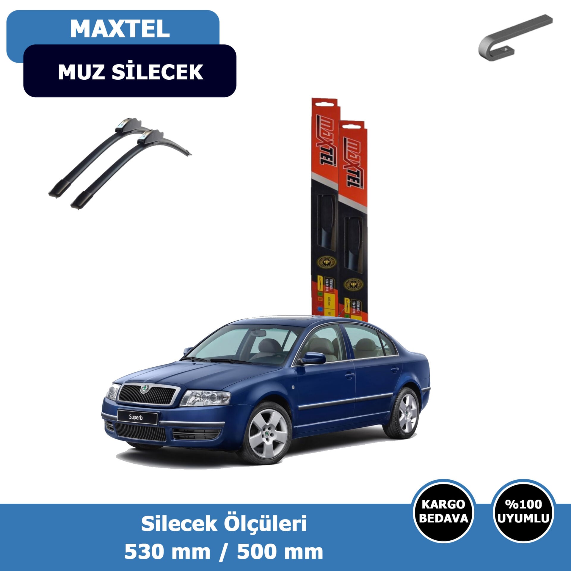 Skoda Süperb Ön Silecek Süpürgesi (2005-2008)Maxtel