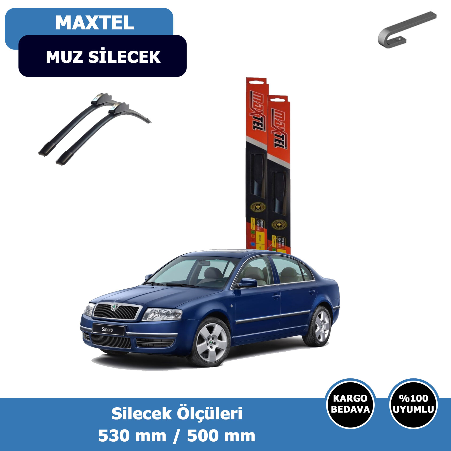 Skoda Süperb Ön Silecek Süpürgesi (2005-2008)Maxtel