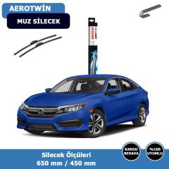 Honda Cıvıc FC5 Ön Silecek Süpürgesi (2017-2021)Bosch Aerotwin