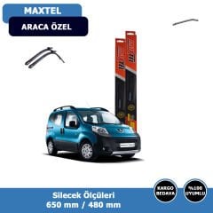 Peugeot Bipper Ön Silecek Süpürgesi (2008-2017)Maxtel