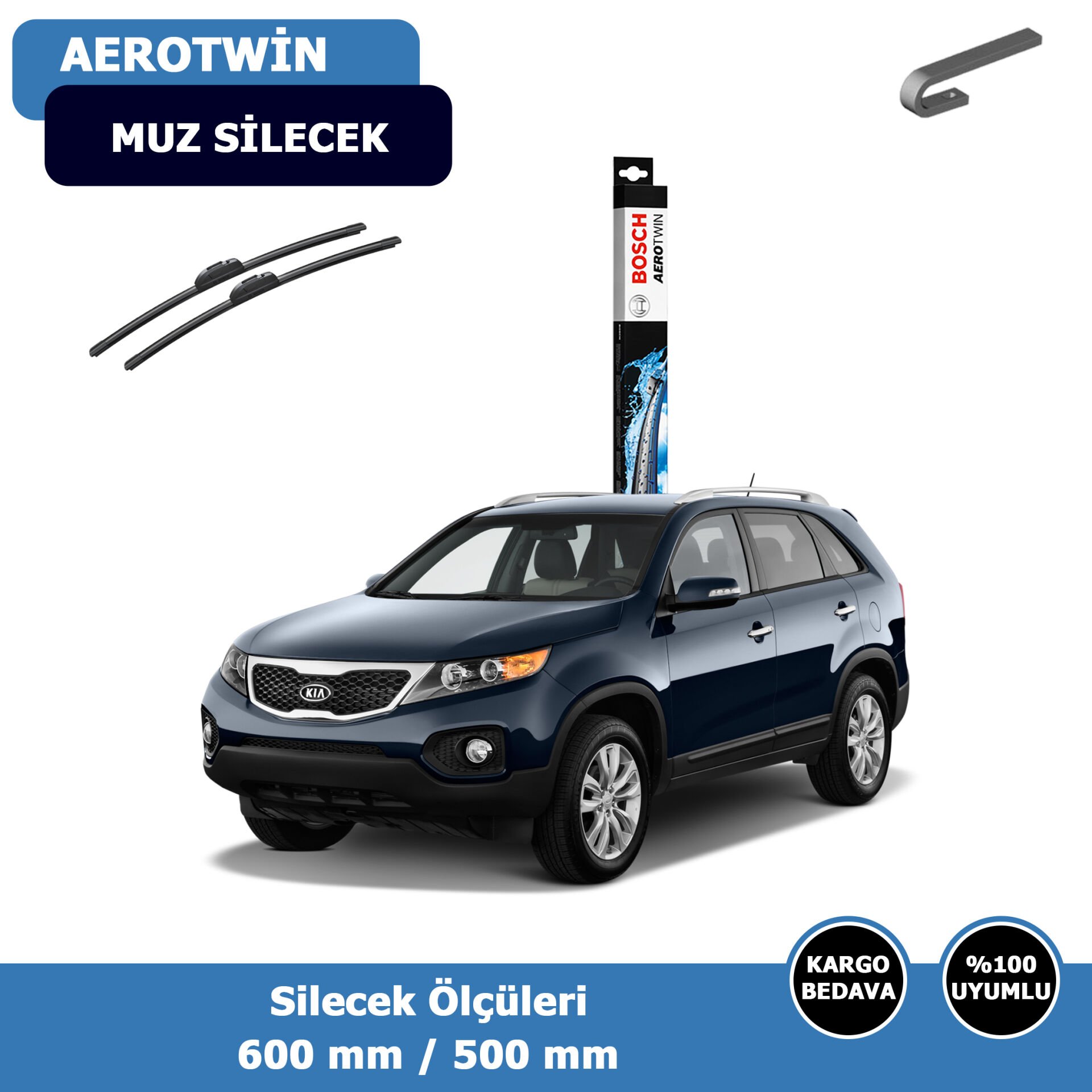 Kia Sorento Ön Silecek Süpürgesi (2010-2014)Bosch Aerotwin