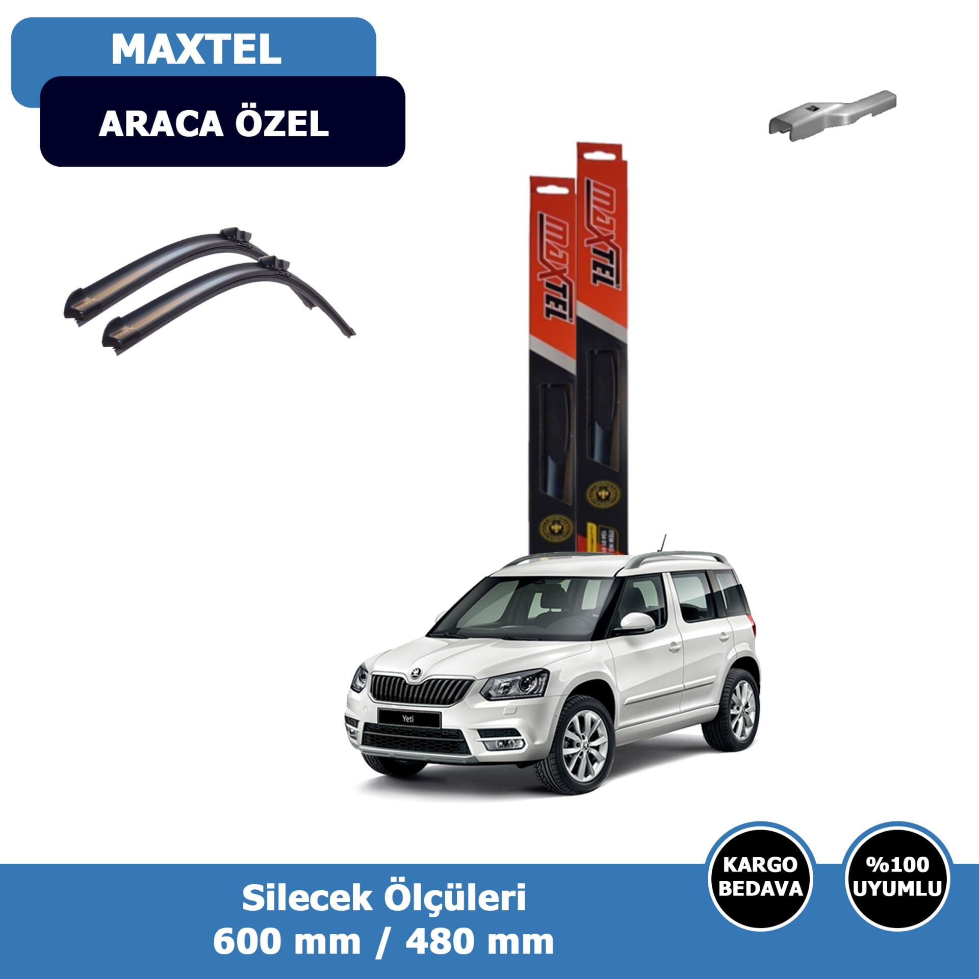 Skoda Yeti Ön Silecek Süpürgesi (2009-2016)Maxtel